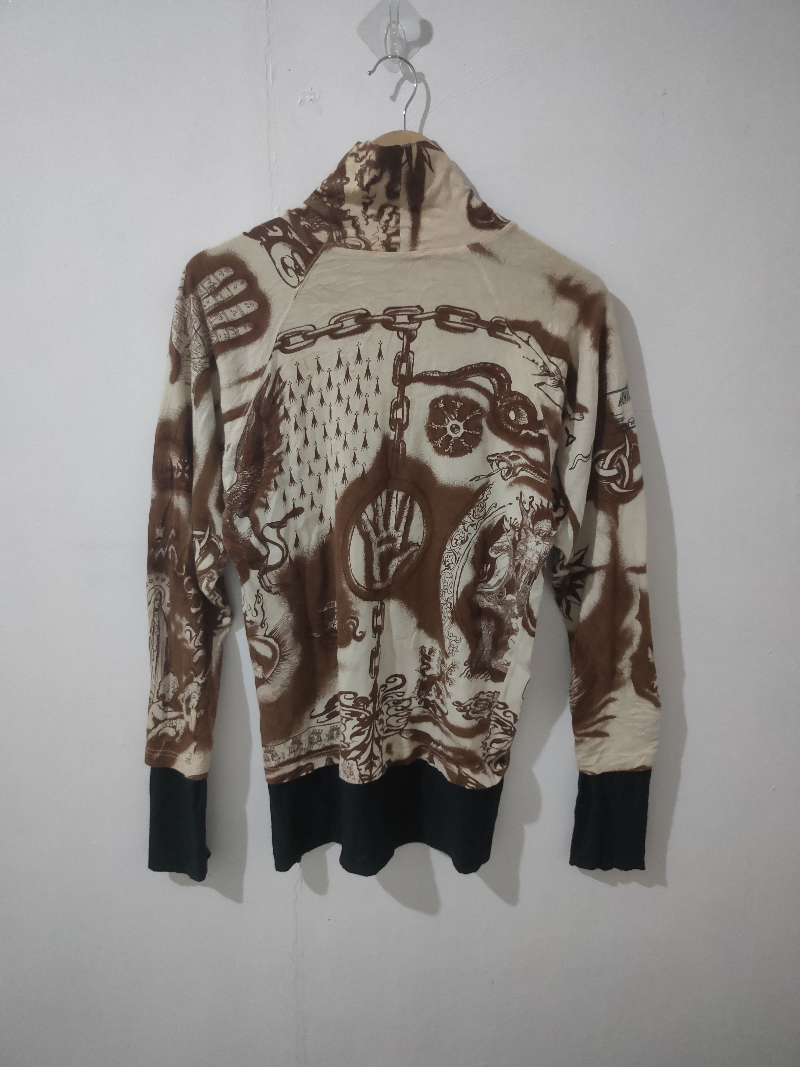 Jean Paul Gaultier Vintage 90s Junior Gaultier Tattoo Turtleneck Size US S / EU 44-46 / 1 - 2 Thumbnail