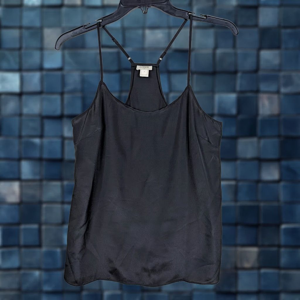J.Crew J.Crew Women's Tank Top Sleeveless Black Casual Size 2 Racerback V-Neck Shirt Regular Adult Womens Tank Top Black Size XS / US 0-2 / IT 36-38 - 1 Thumbnail