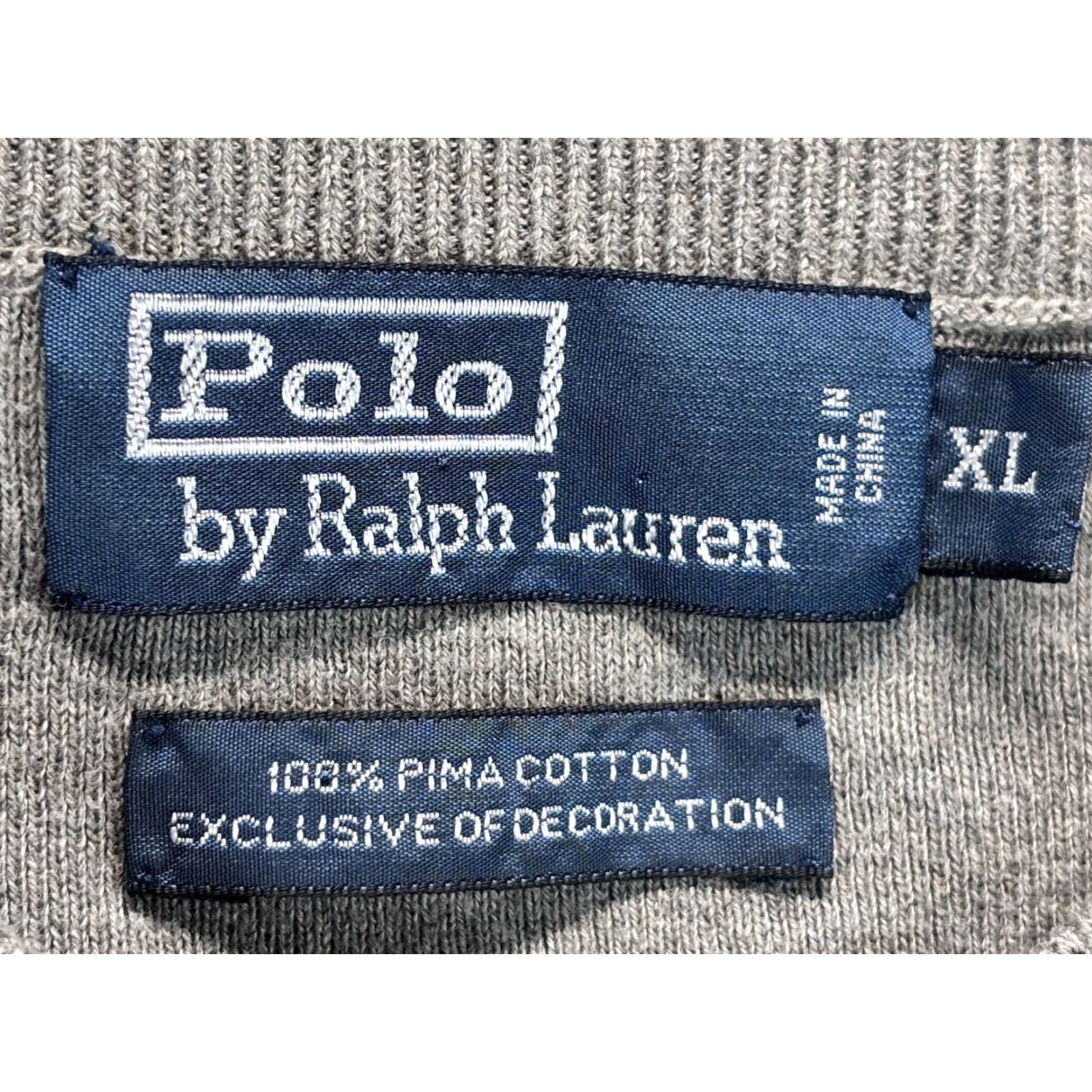 Polo Ralph Lauren VINTAGE Polo Ralph Lauren Sweater Vest Adult Extra Large Grey Pony Logo Mens Size US XL / EU 56 / 4 - 4 Thumbnail