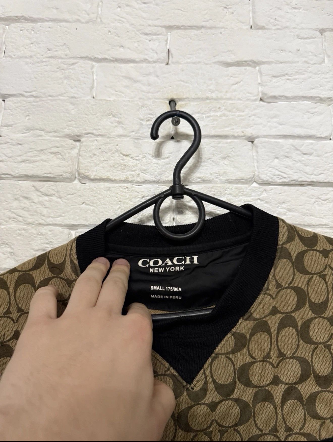 Coach Coach New York Brown Signature Monogram Sweatshirt Nylon Size US S / EU 44-46 / 1 - 5 Thumbnail