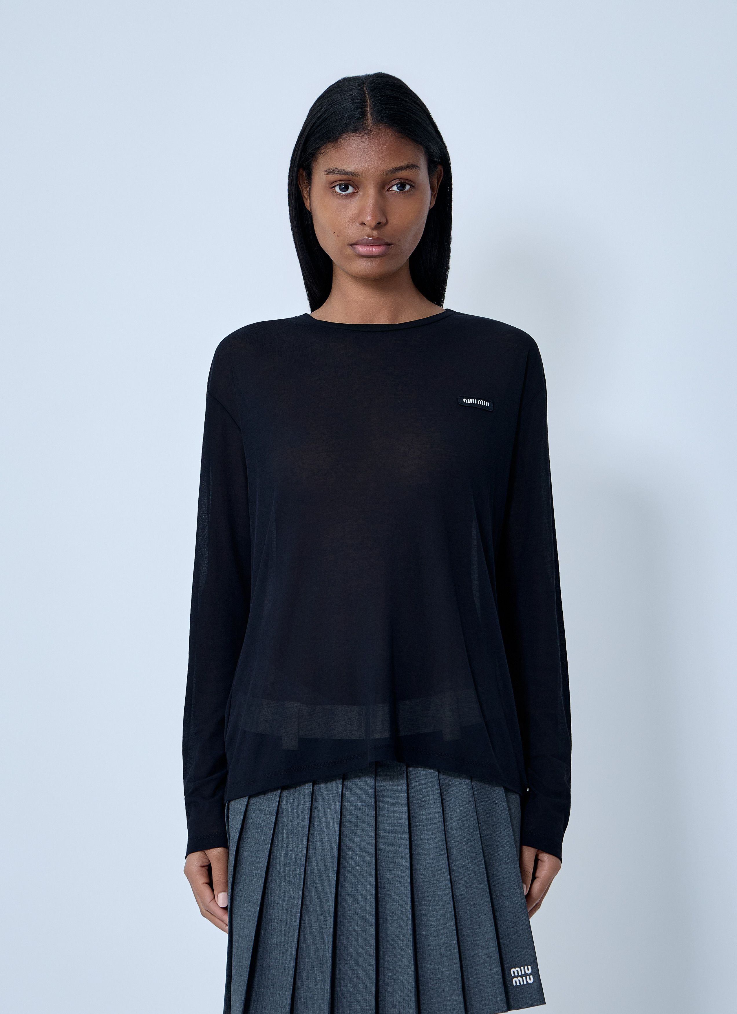 Miu Miu Logo Motif Sweater Size XS / US 0-2 / IT 36-38 - 1 Thumbnail