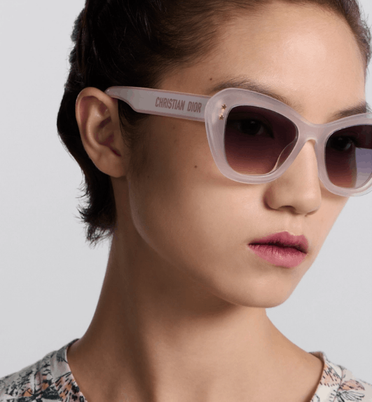 Dior o1w1db10725 Size :OS / DPFCB3 Sunglasses in Transparent Pink Size ONE SIZE - 5 Thumbnail