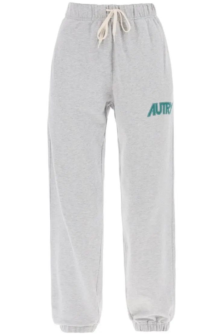 image of Autry O1S22I1N0324 Logo Print Joggers In Grey, Women's
