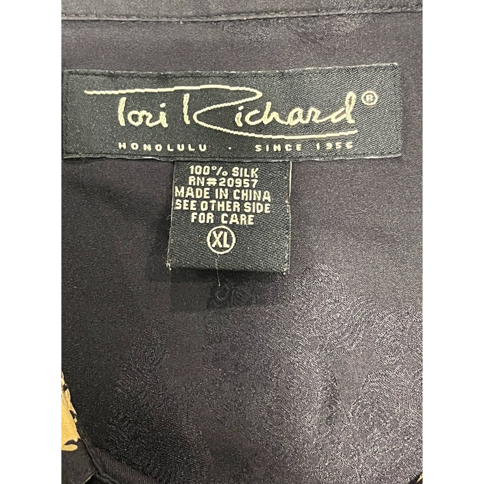 Tori Richard Tori Richard Shirt Mens XL Button-Up Silk 100% Multicolor Floral Hawaii Short Sleeve Size US XL / EU 56 / 4 - 5 Thumbnail