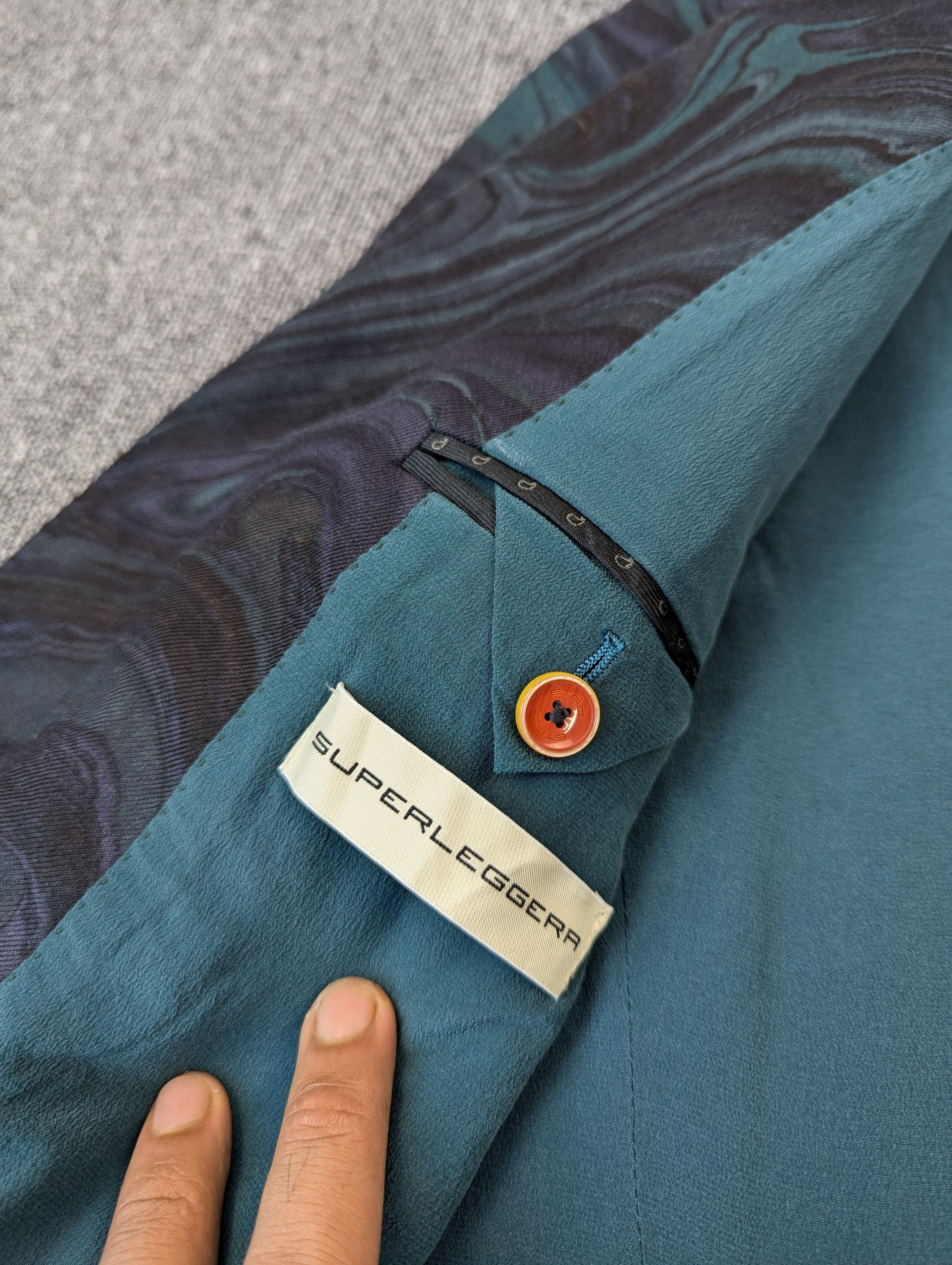 Etro ETRO Marble Pattern SUPER LEGGERA Emerald Green 46 Suit Size US S / EU 44-46 / 1 - 13 Thumbnail