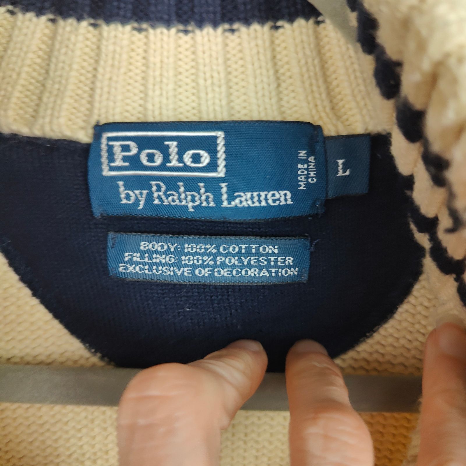 Polo Ralph Lauren Vintage Polo Ralph Lauren Big Pony Knit Sweater Mens Large Size US L / EU 52-54 / 3 - 6 Thumbnail