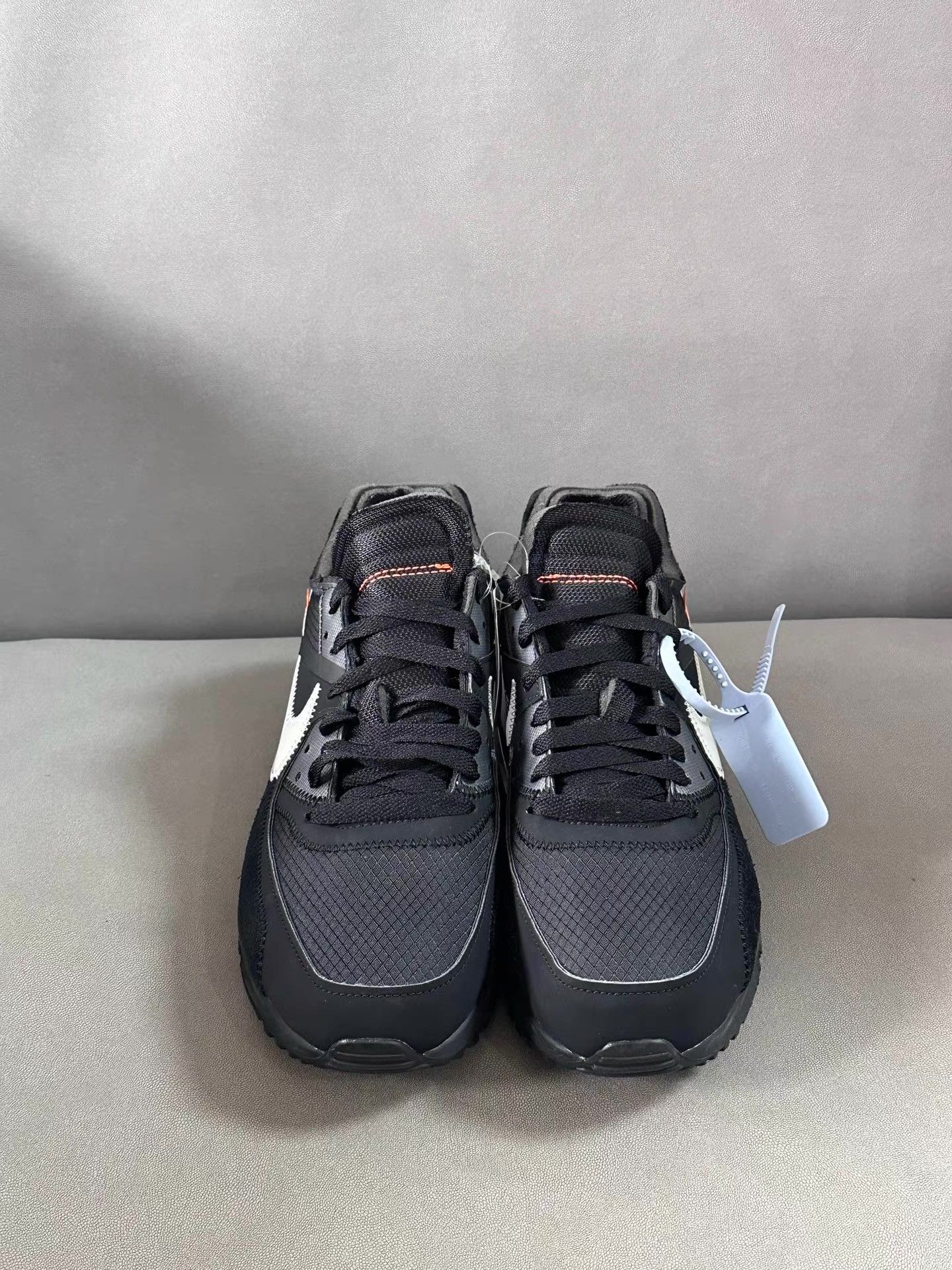 Nike Off-White x Air Max 90 Black Ｑ20 Size US 8.5 / EU 41-42 - 2 Thumbnail