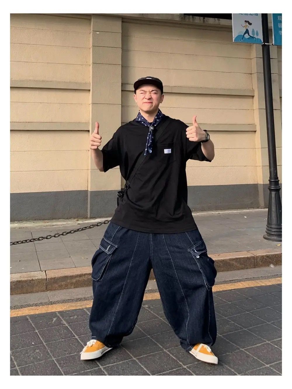 Japanese Brand × Vintage Vintage Streetwear Pocket wide leg jeans y2k hip hop Size US 32 / EU 48 - 10 Thumbnail