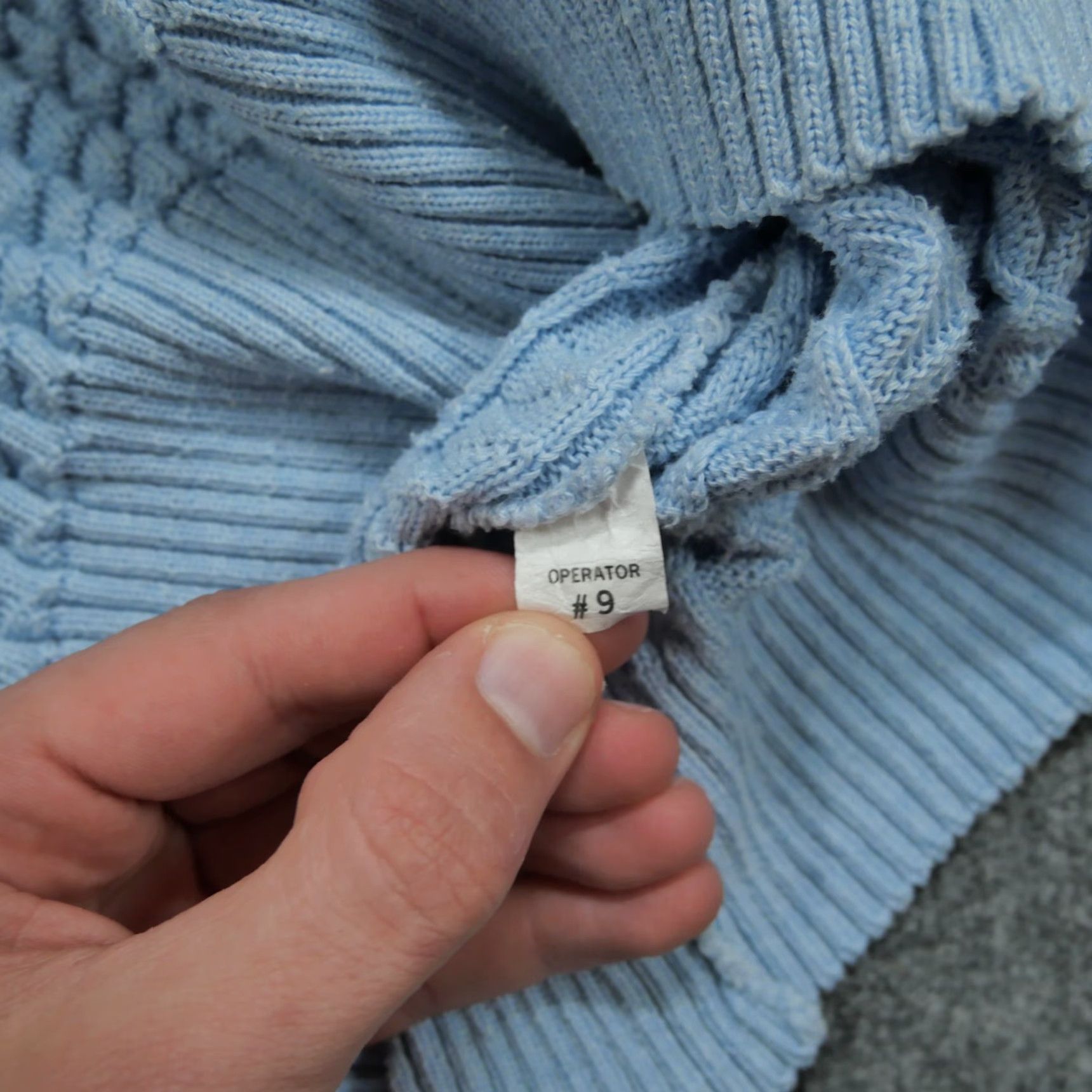 Vintage VINTAGE Kate Collins Kate Williams Sweater 80s Pullover Textured Blue Crew Neck 3/4 Sleeve Womens M Size M / US 6-8 / IT 42-44 - 5 Thumbnail