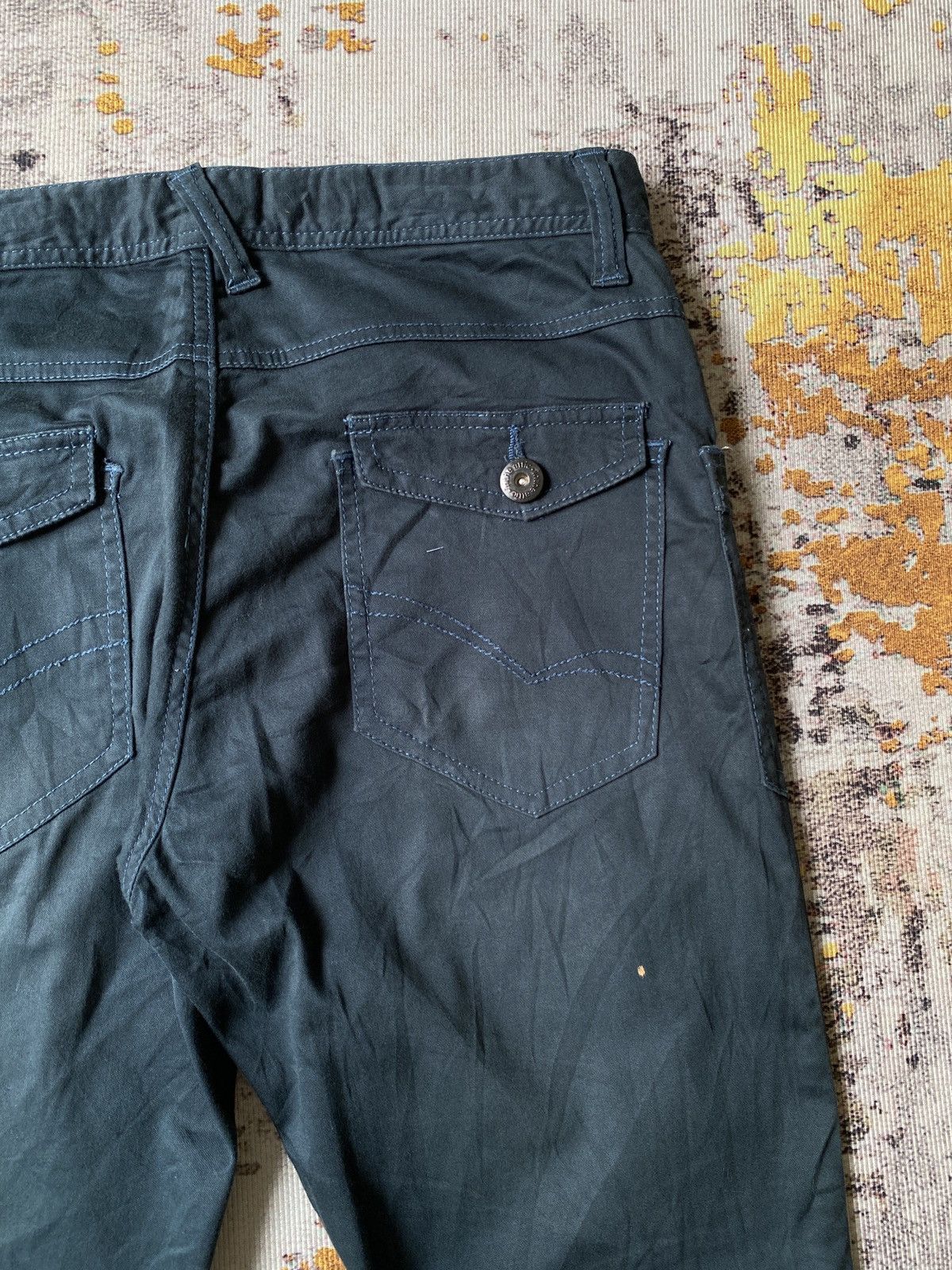 In The Attic In the Attic Claw Marks Design Dark Green Slim Flare Pant Size US 34 / EU 50 - 12 Thumbnail