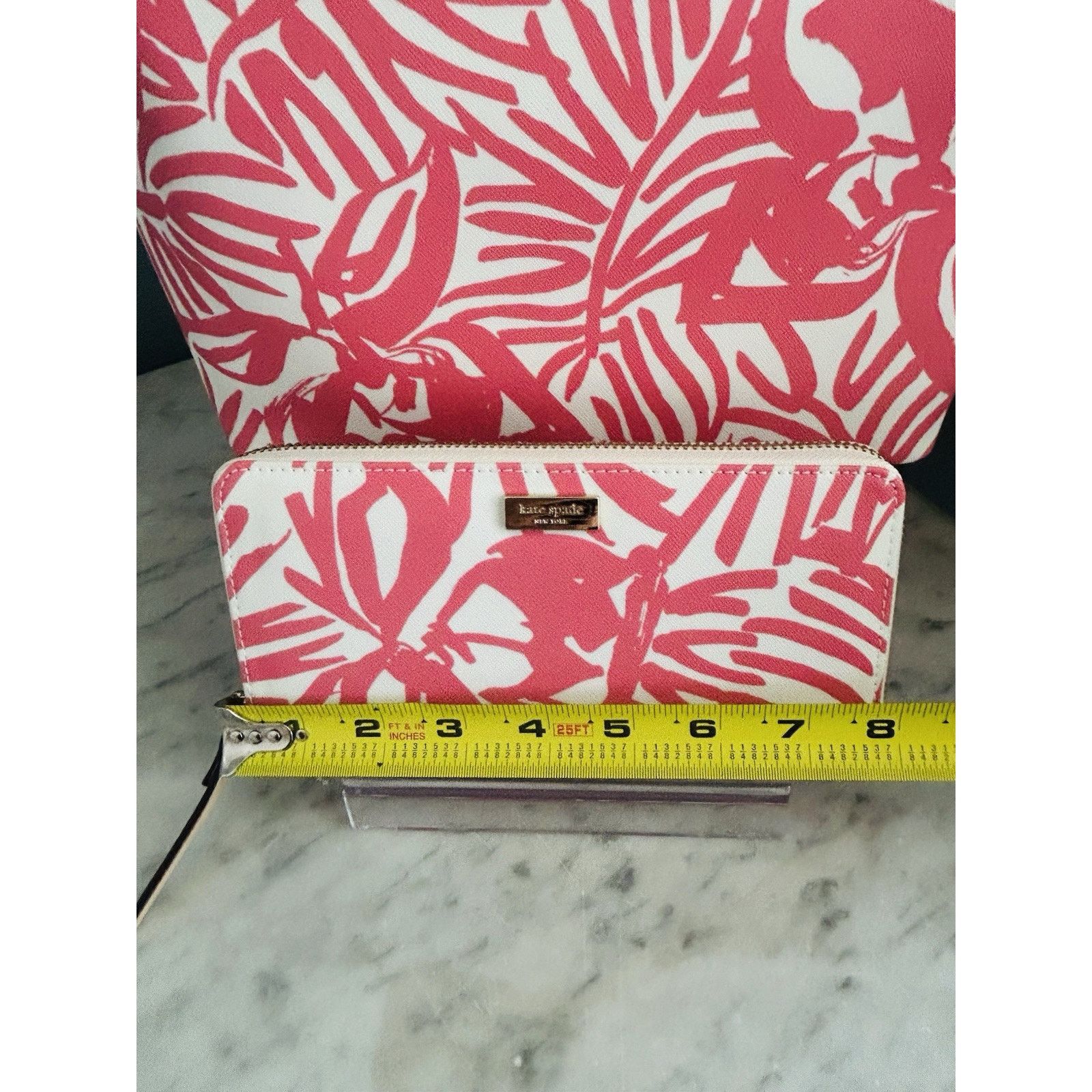Kate Spade Kate Spade Jules Grant Street Juno Satchel Wallet Palms Pink Size ONE SIZE - 11 Thumbnail