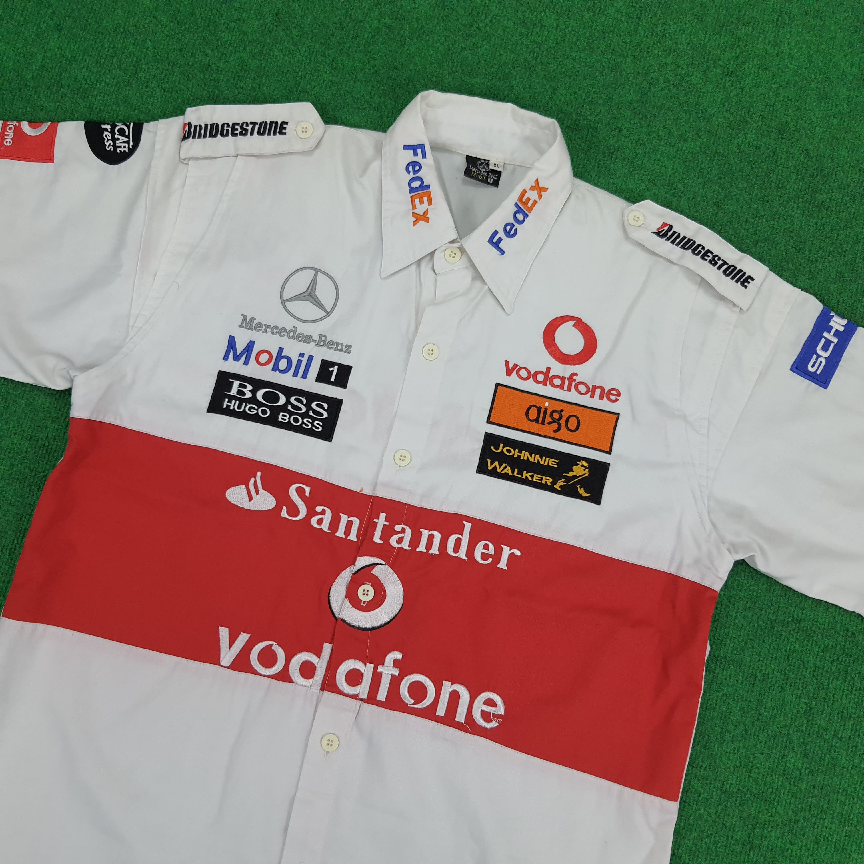Other Vintage Mercedes-Benz Motorsport Work Shirt Size US L / EU 52-54 / 3 - 2 Thumbnail