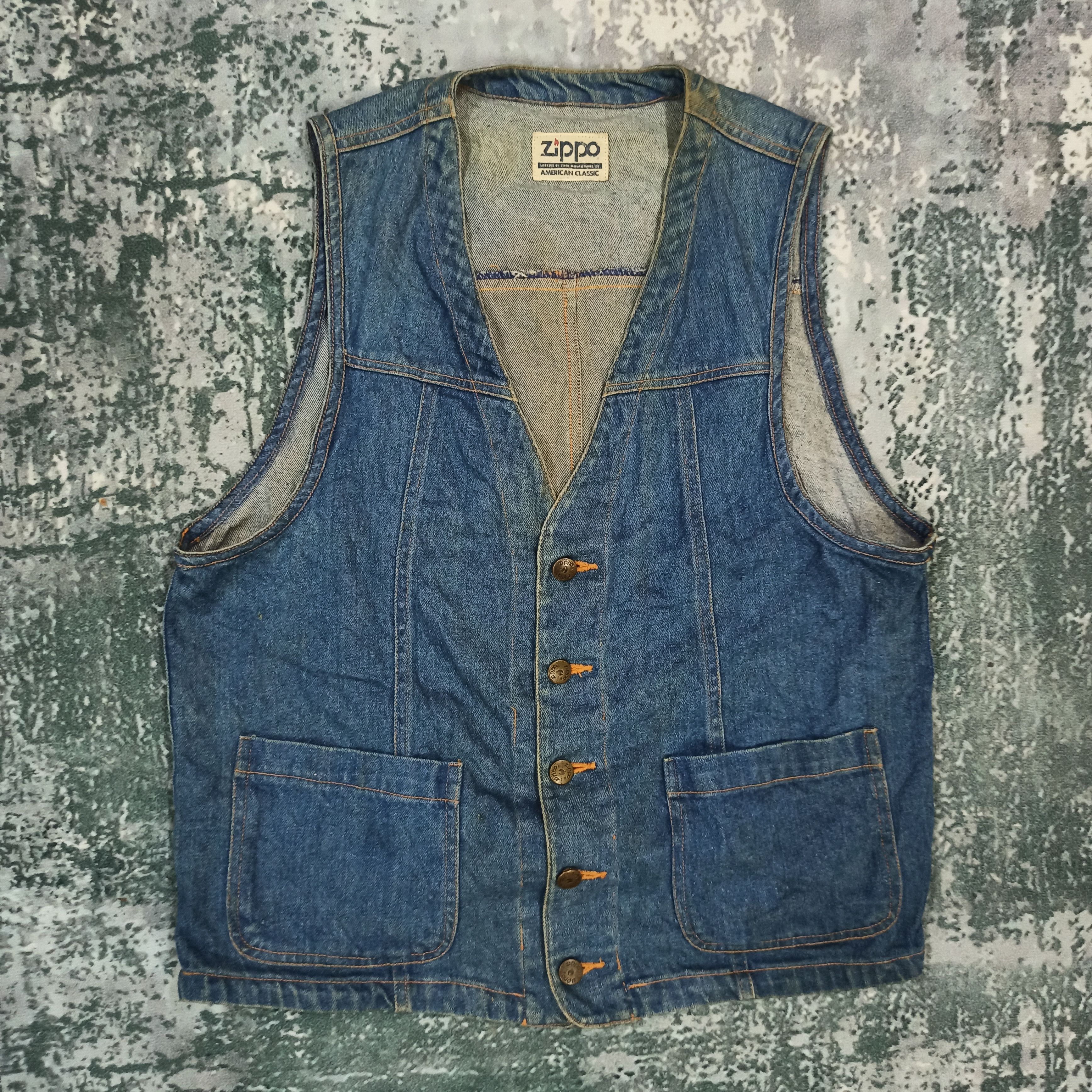 Zippo Vintage Zippo Vest Jeans Jacket Size US L / EU 52-54 / 3 - 1 Thumbnail