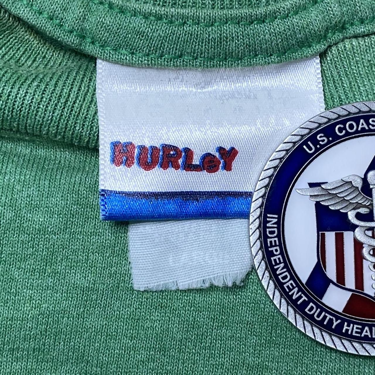 Hurley Vintage Hurley Green Surf Tee Size Large Size US L / EU 52-54 / 3 - 4 Thumbnail