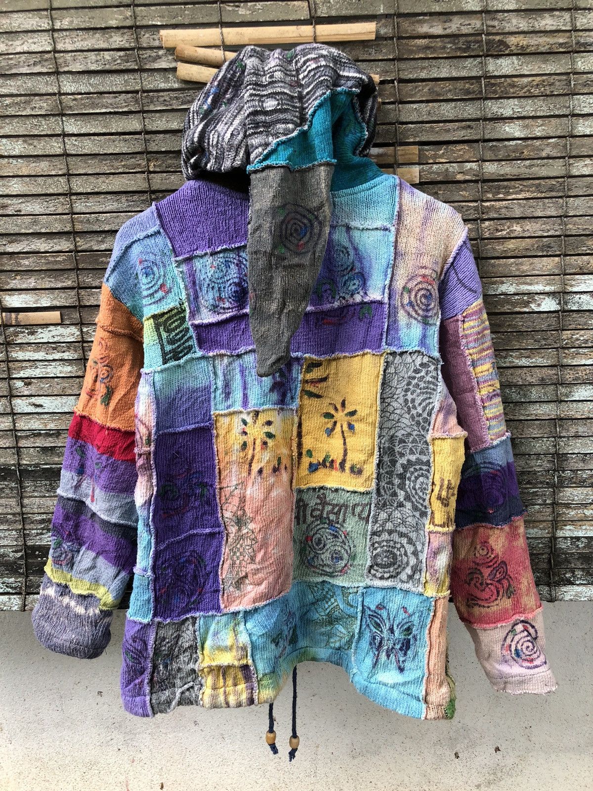 Vintage Vintage Handmade Patchwork Yak’n Yeti Nepal Zipper Hoodies Size US L / EU 52-54 / 3 - 18 Thumbnail