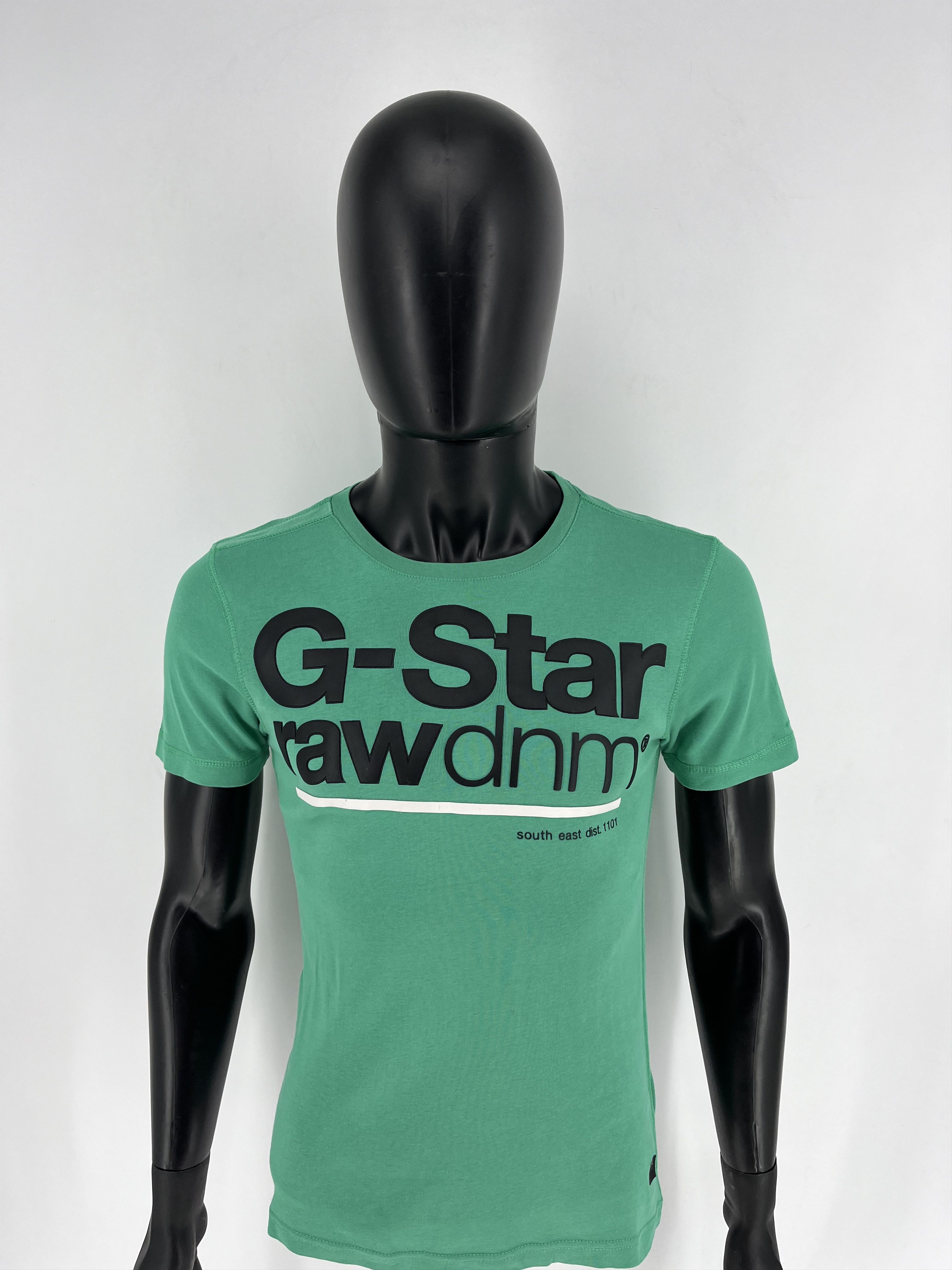 G-Star Vintage G-Star Raw T-Shirt Green Big Centre Logo Size m Size US M / EU 48-50 / 2 - 5 Thumbnail