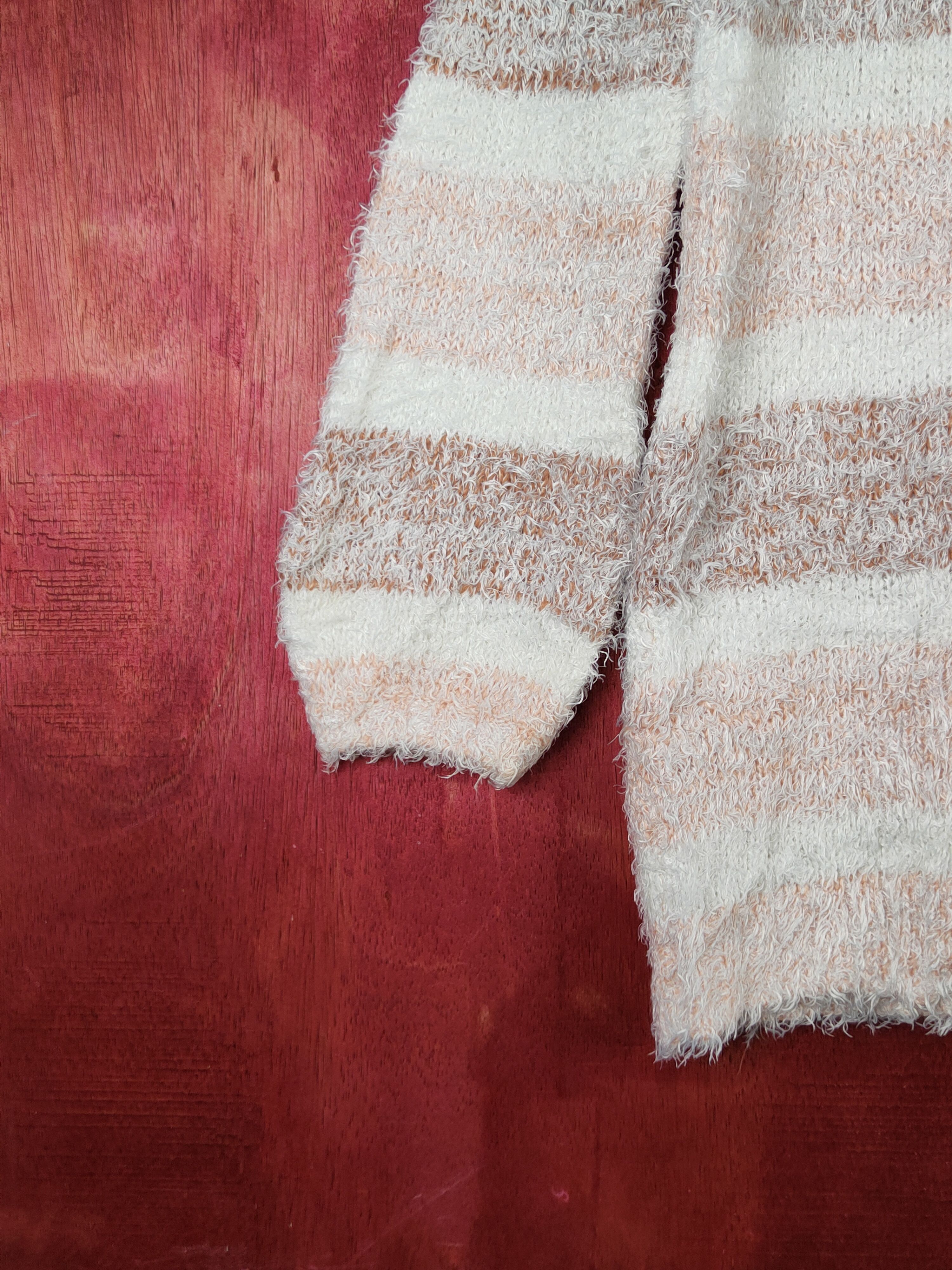 Japanese Brand × Vintage Losicarie Orange Brown Fur Mohair Knitwear #S1960 Size S / US 4 / IT 40 - 4 Thumbnail