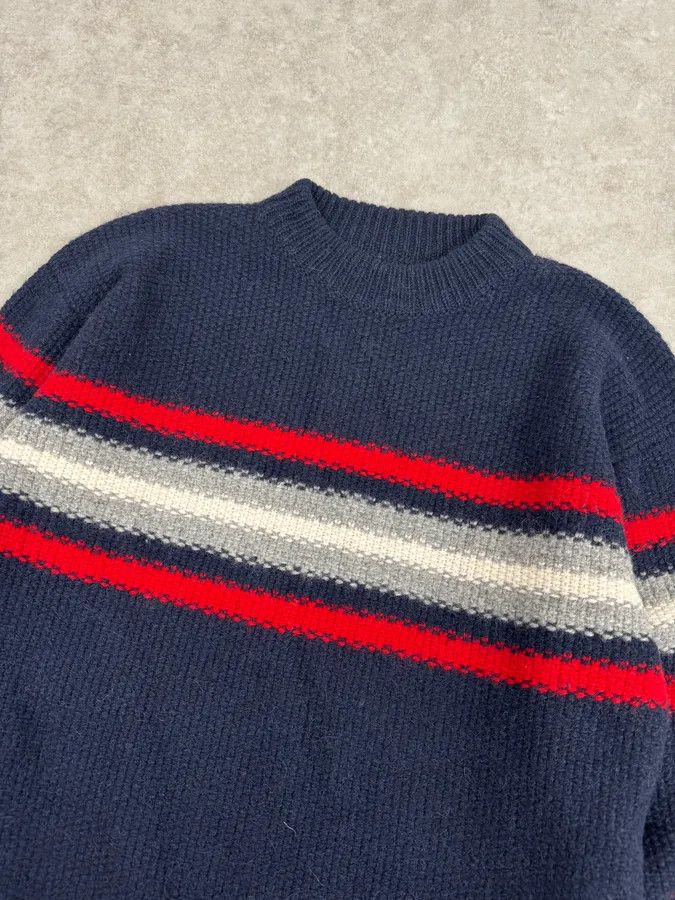 Prada AW2014 Prada Navy Striped Mérinos Wool Sweater Size US M / EU 48-50 / 2 - 5 Thumbnail
