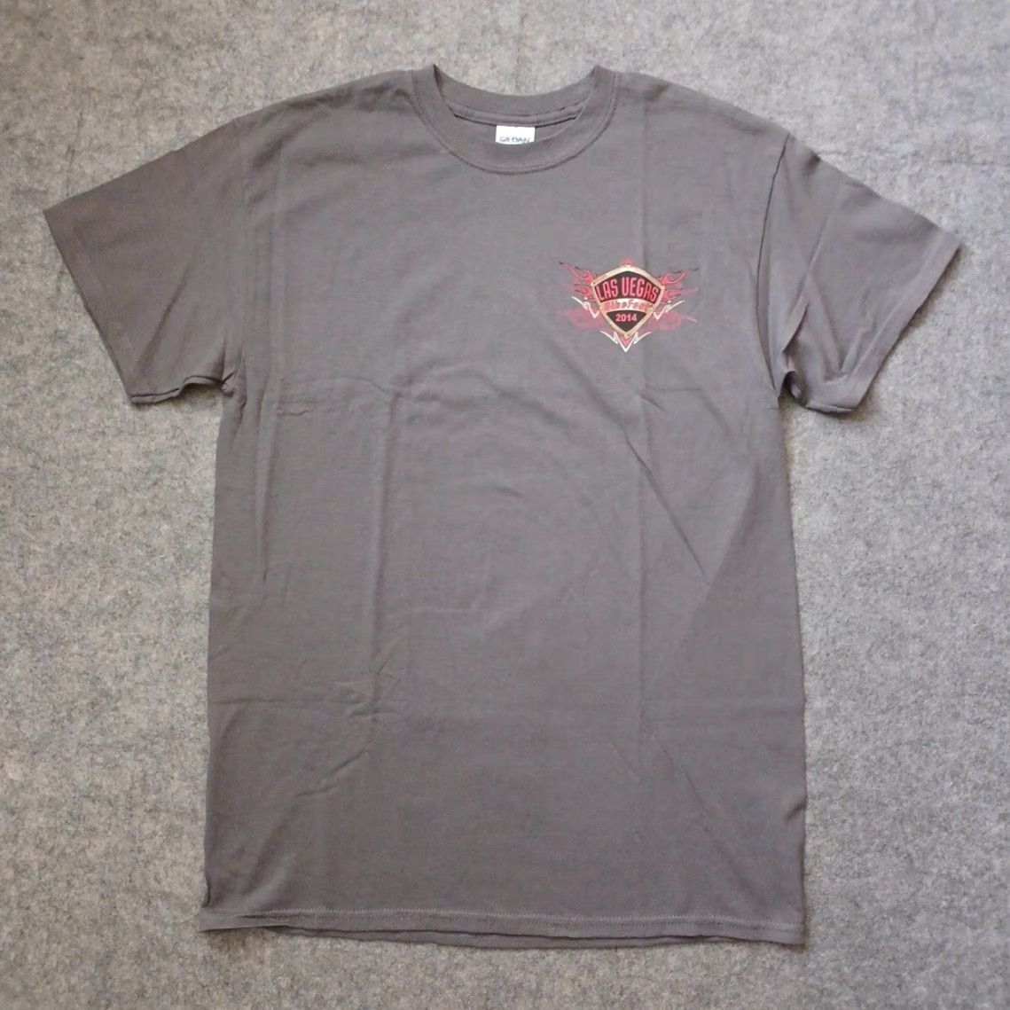 Gildan Gildan Ultra Cotton T-Shirt Mens Bike Fest Graphic Gray 2010s Las Vegas Motorcycle Front Back Short Sleeve Crew Neck Regular Size M Size US M / EU 48-50 / 2 - 3 Thumbnail