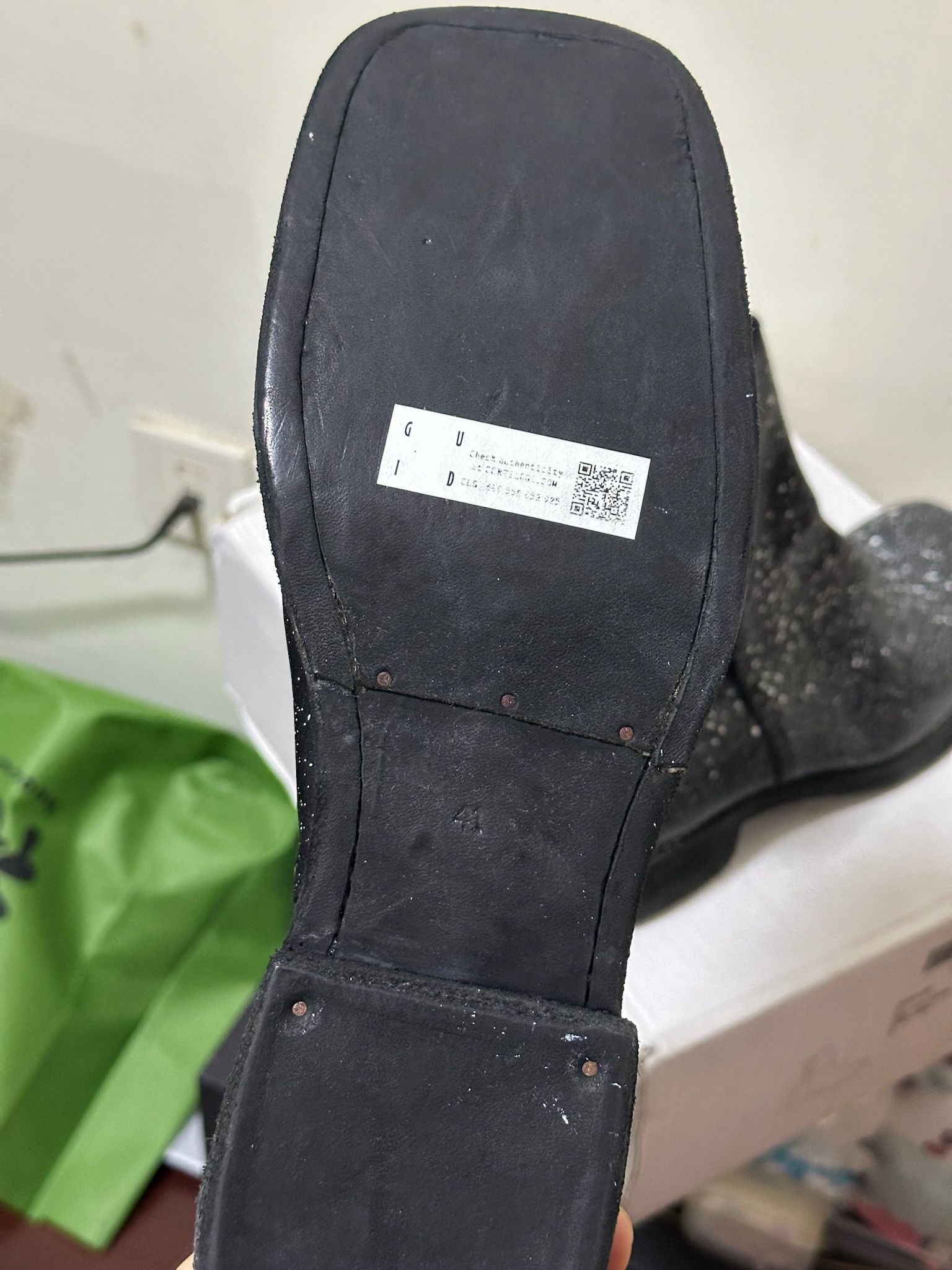 Guidi Guidi 79087 square-toe splashed leather boots Size US 8 / EU 41 - 7 Thumbnail