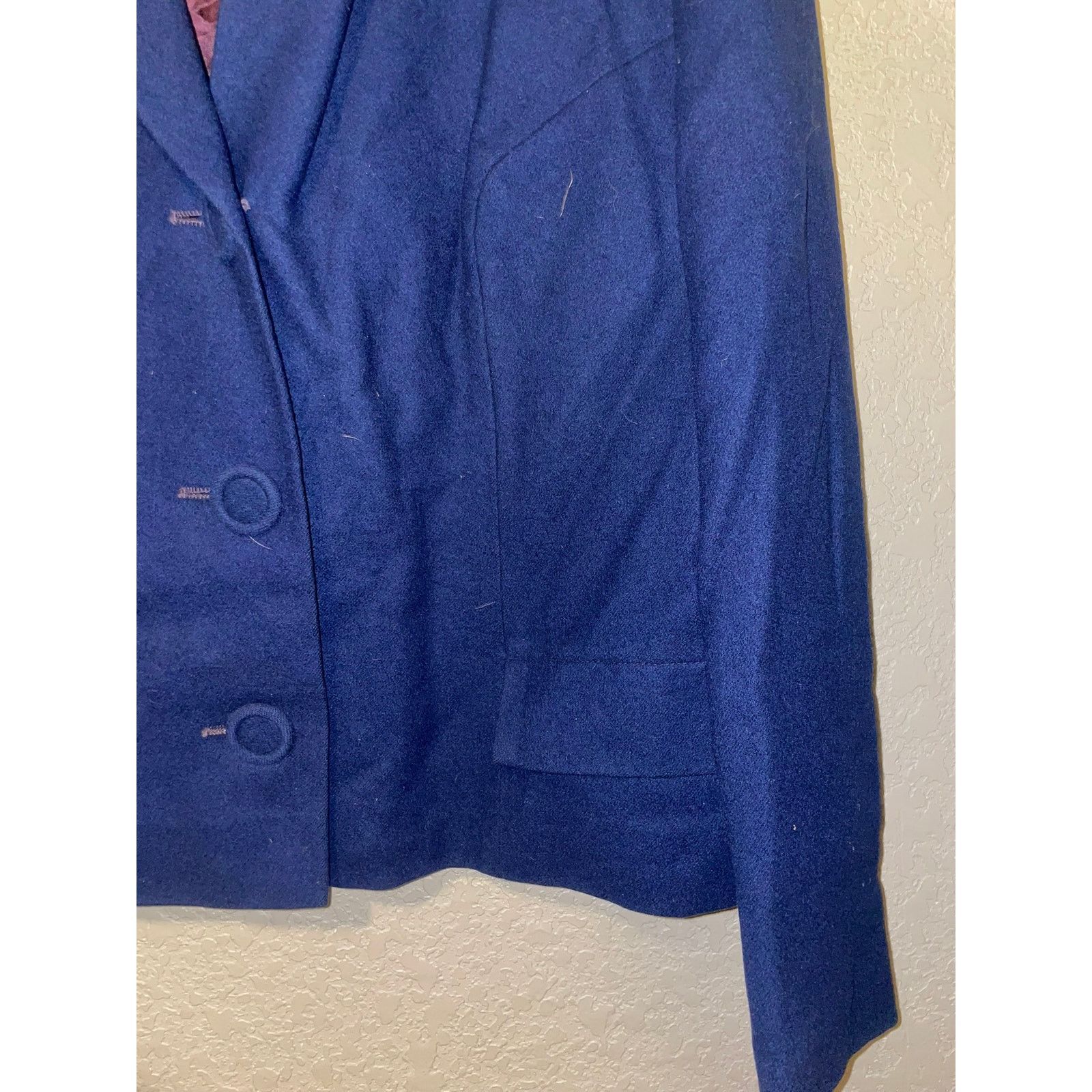 Pendleton Vintage Womens Pendleton Blue Blazer Top Jacket L large VTG Size L / US 10 / IT 46 - 3 Thumbnail