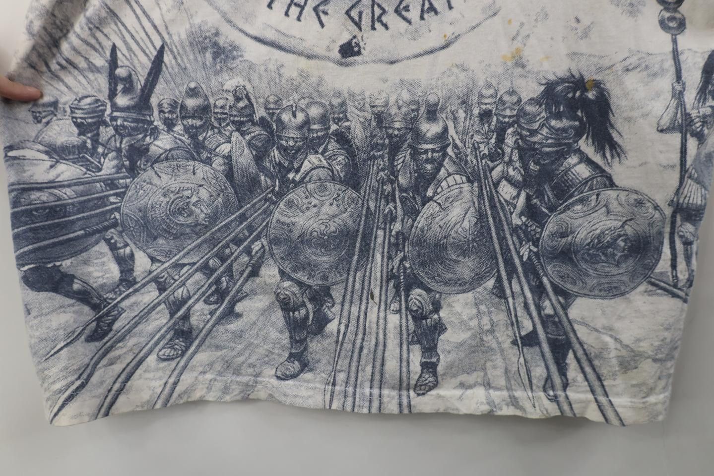 Vintage Vintage 90s Streetwear Print Alexander the Great T-Shirt Size US XL / EU 56 / 4 - 8 Thumbnail