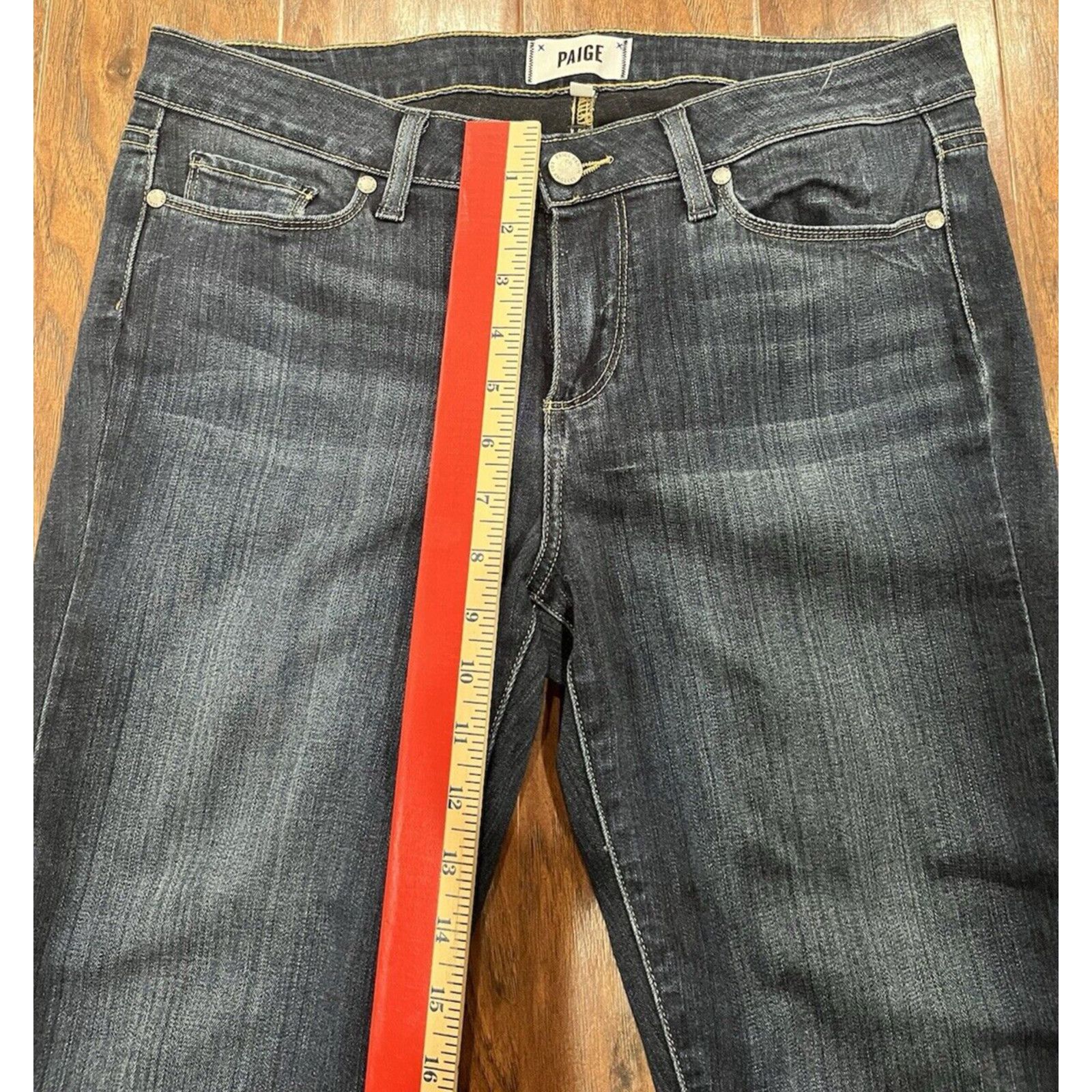 Paige Paige Jeans Womens 31 x 26 Verdugo Ankle Skinny Notthingham Size 31" - 4 Thumbnail