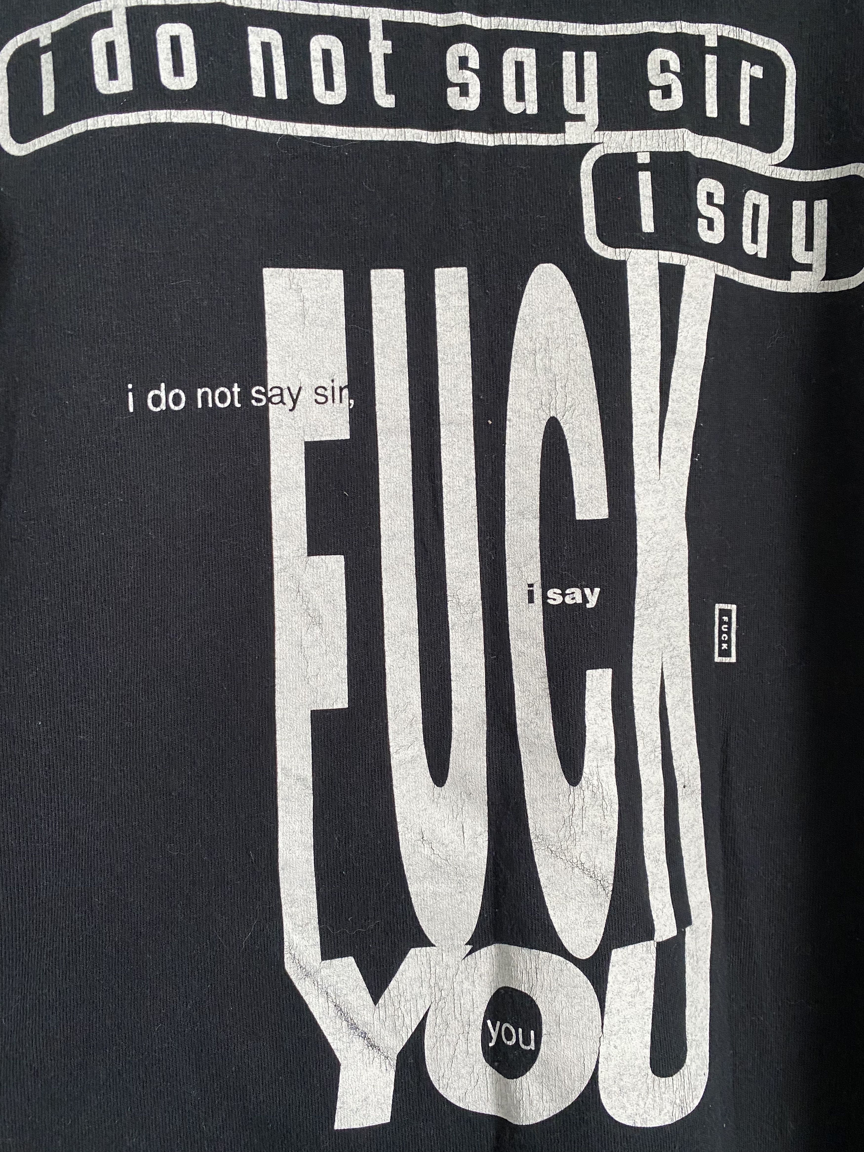 Band Tees × Vintage Vintage 1993 Trespass Head F*CK You metal t-shirt Size US XL / EU 56 / 4 - 6 Thumbnail
