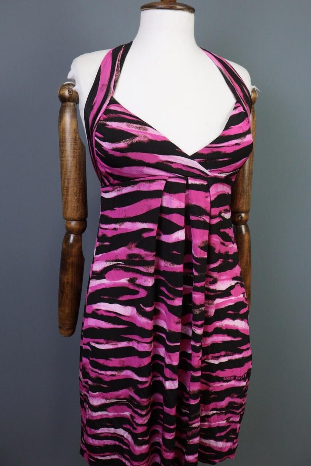 Designer Miss Sixty Multicolor Bodycon Tank A-Line Dress Size XS Size XS / US 0-2 / IT 36-38 - 4 Thumbnail