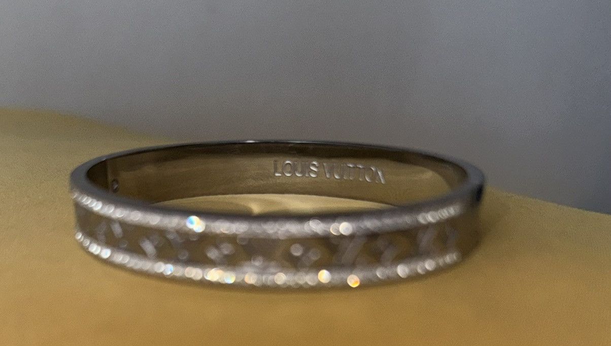 Other 316L Stainless Steel Monogram Bangle Bracelet Silver Size ONE SIZE - 6 Thumbnail