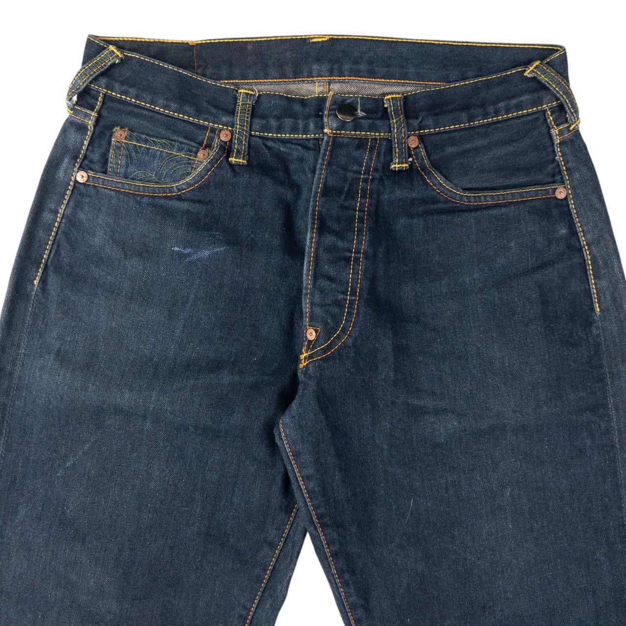 Designer Vintage RMC Red Monkey Company Wave Denim Jeans Size W31 Size US 31 - 4 Thumbnail
