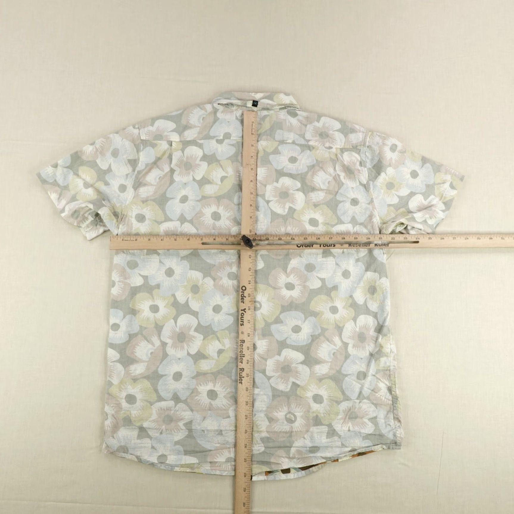 Vissla VINTAGE Vissla Shirt Large Gray Floral Button-Up Casual Beach Mens Size US L / EU 52-54 / 3 - 6 Thumbnail