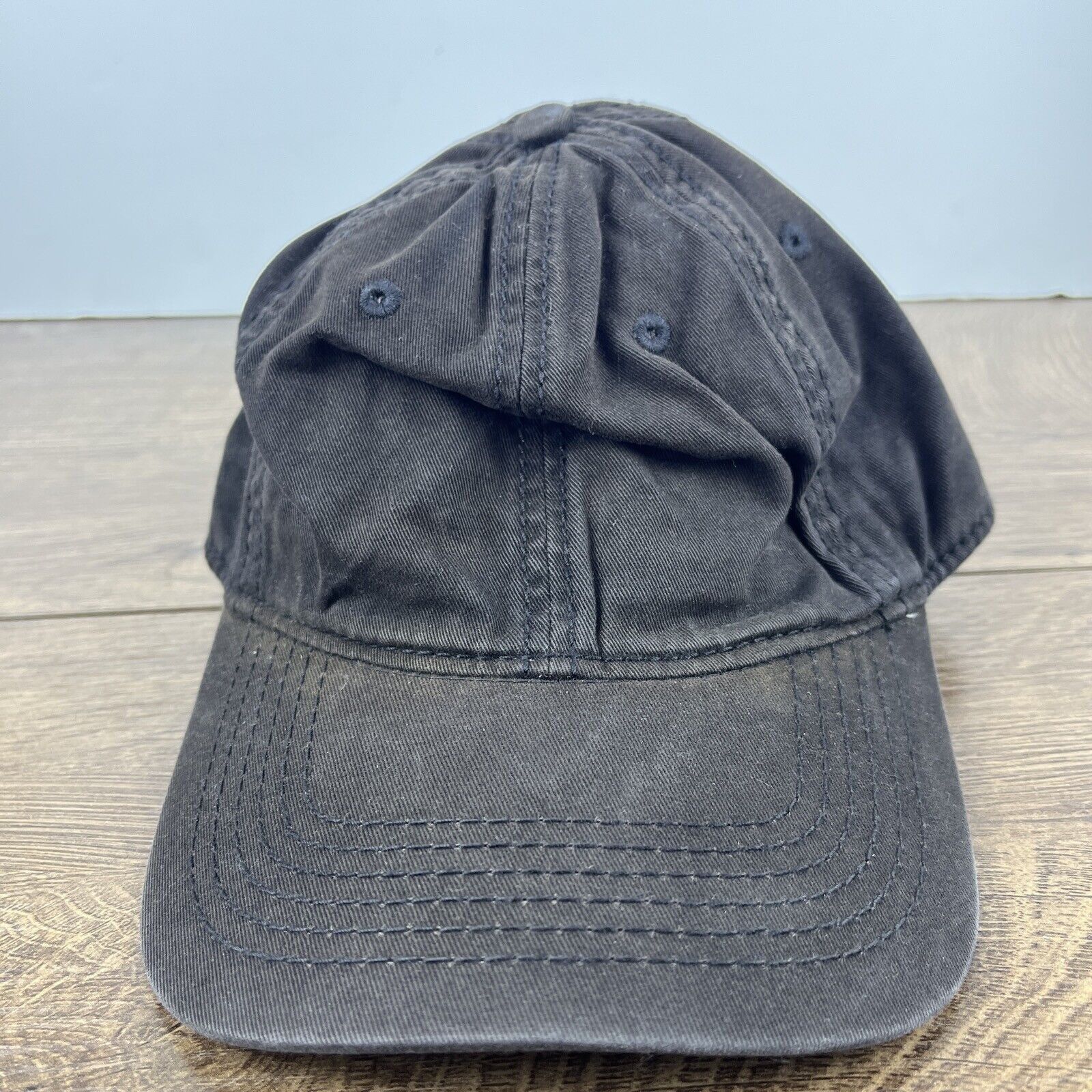 Other Faded Black Hat Adjustable Adult Size Hat Black Cap Size ONE SIZE - 2 Thumbnail