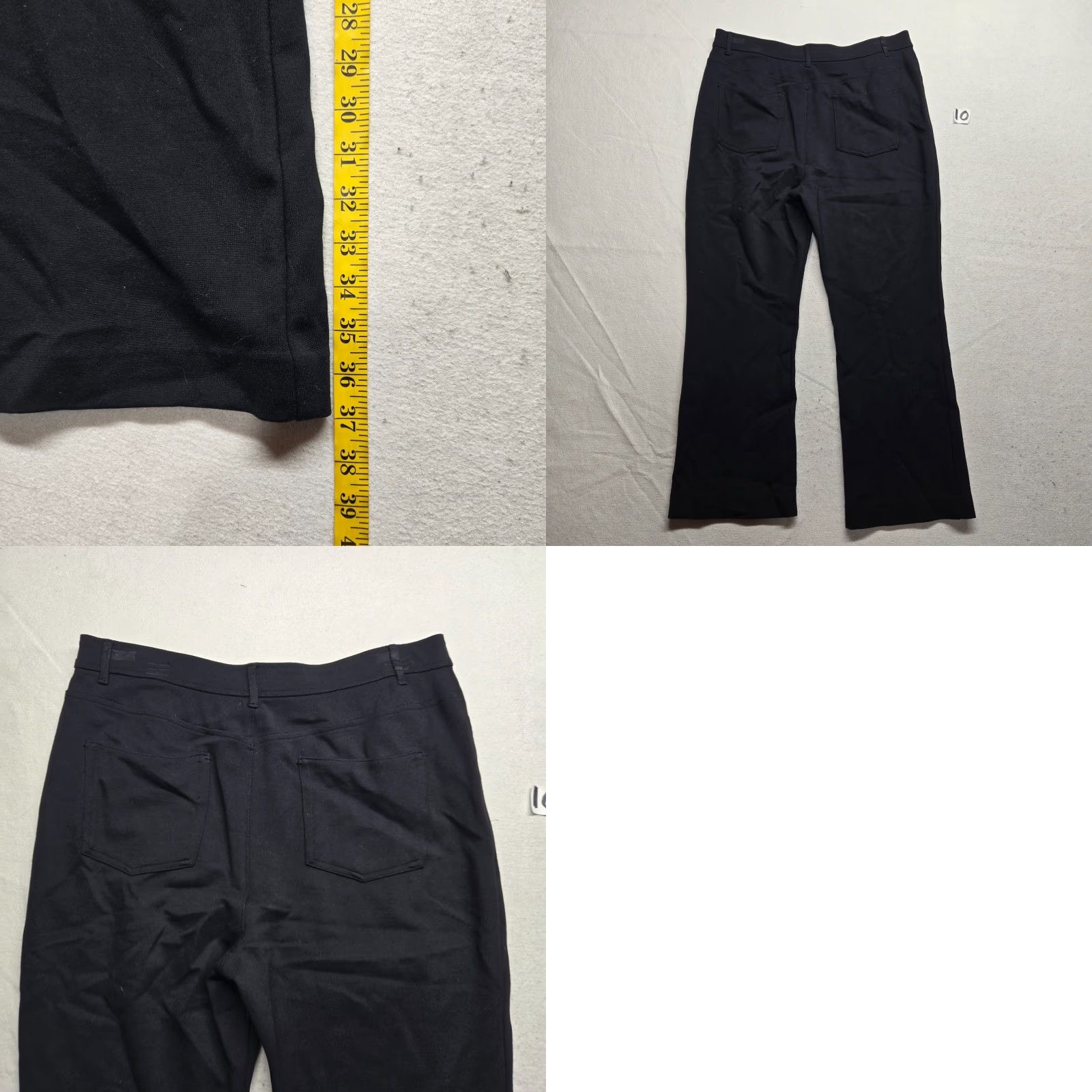 Coldwater Creek Coldwater Creek Pants Dress Solid Black Stretch Wide-Leg PL Petite 14 Womens Mens? Size 36" / US 14 / IT 50 - 8 Thumbnail