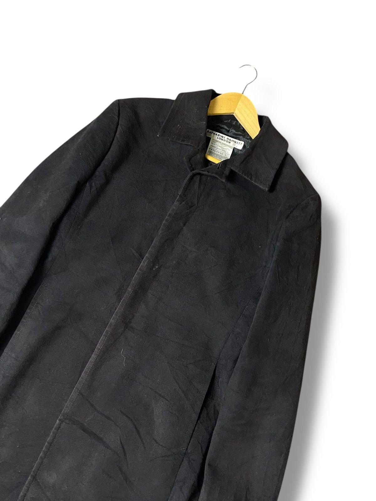 Japanese Brand × Katharine Hamnett London × Vintage Katherine Hamnett London Cotton Polyester Long Coat (130) Size US L / EU 52-54 / 3 - 7 Thumbnail