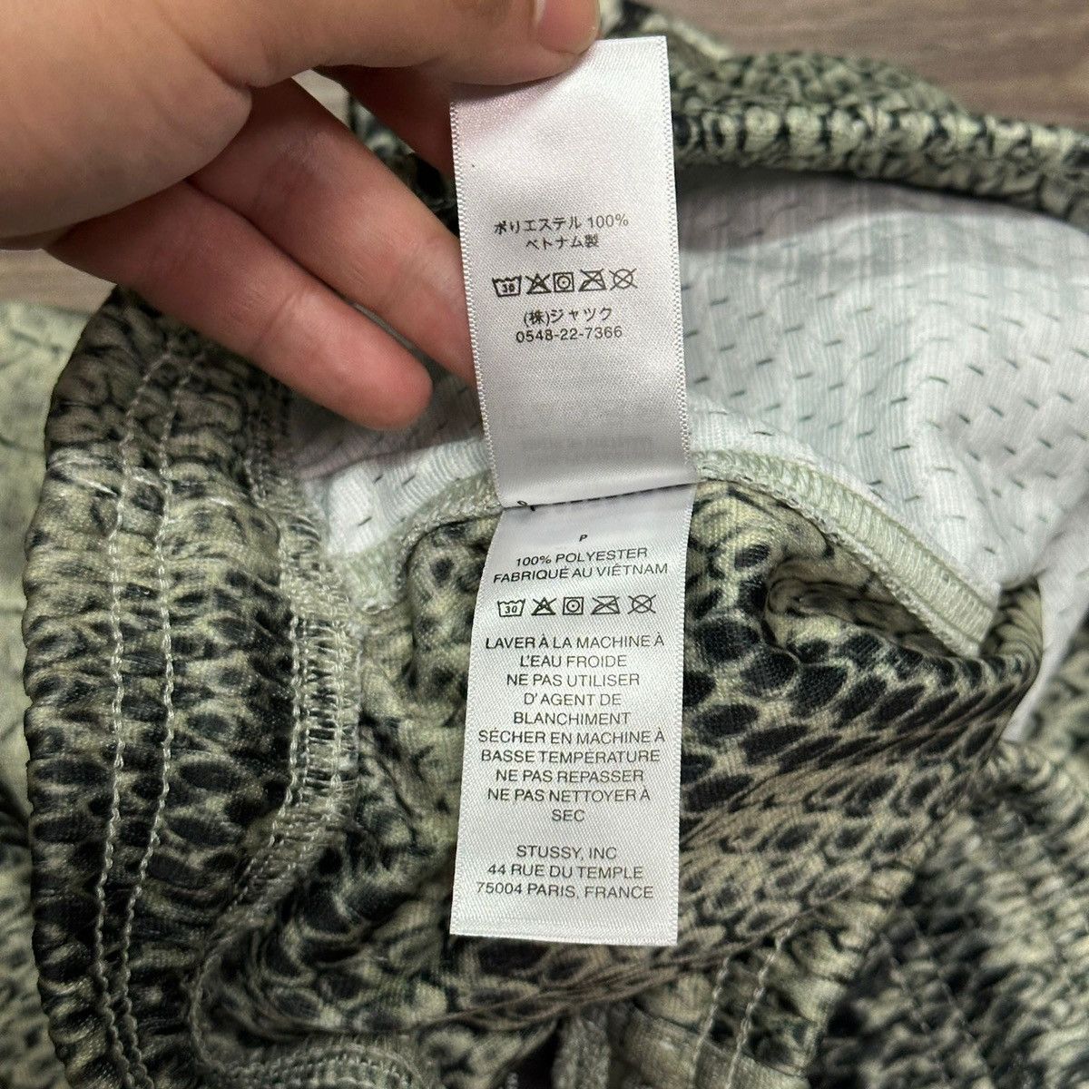 Stussy STUSSY BASIC SNAKE MESH SHORT - BONE Size US 32 / EU 48 - 6 Thumbnail