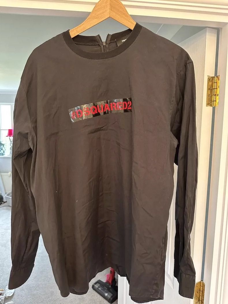 Dsquared2 DSquared2 Zip-Neck Long Sleeve Shirt-yf Size US XL / EU 56 / 4 - 1 Thumbnail