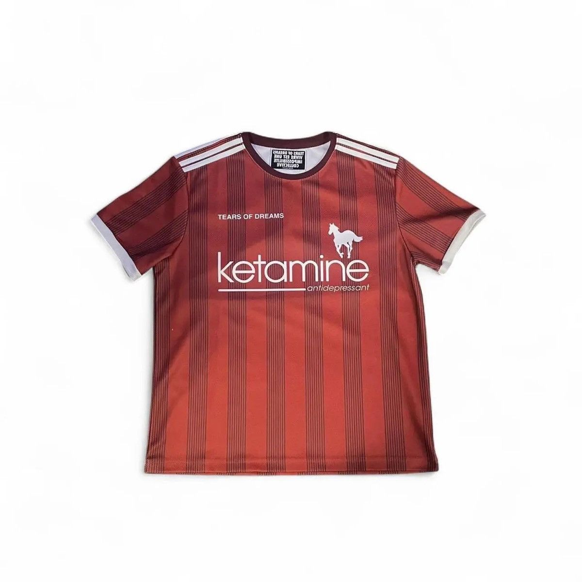 TEARS OF DREAMS BRAND NEW Ketamine Jersey Tears of Dreams Rare Red Size US L / EU 52-54 / 3 - 3 Thumbnail