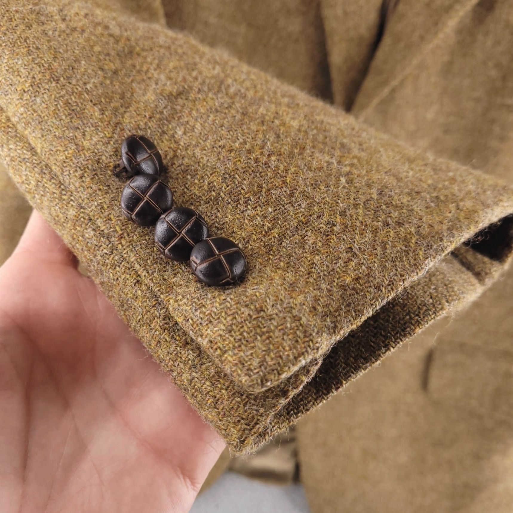 Vintage S Cohen Montreal 42S Brown Wool Sport Coat Single-Breasted 2-Button Cashmere Men Brown Solid 42 Size US XS / EU 42 / 0 - 3 Thumbnail
