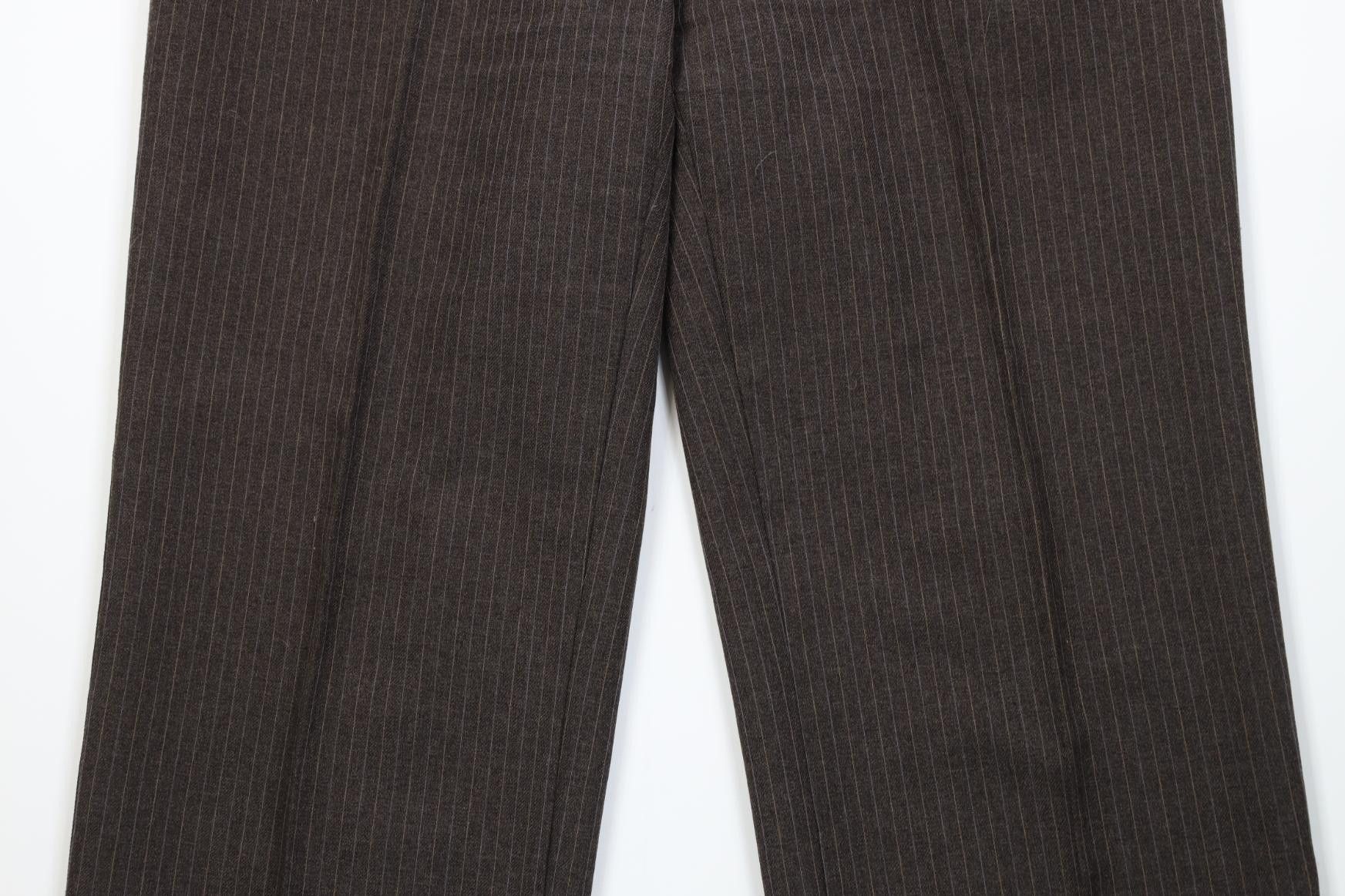 Levi's Vintage 70s 80s Levis Knit Wide Leg Chino Pants Brown USA Size 38" / US 16 / IT 52 - 3 Thumbnail
