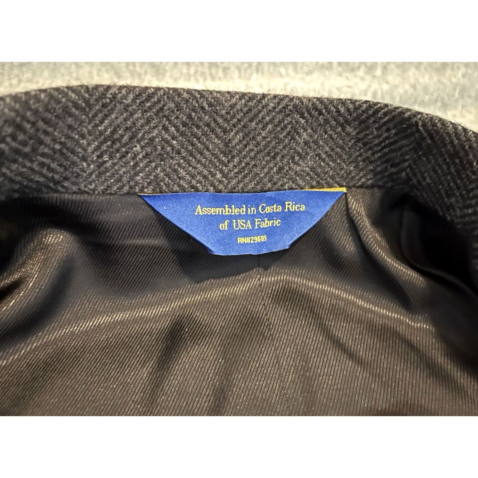Pendleton Pendleton Western Tweed Wool Jacket Blazer Sport Coat 42 Dark Gray Men Wool Tweed 2 Button Western Theme Mens Size 42R - 4 Thumbnail