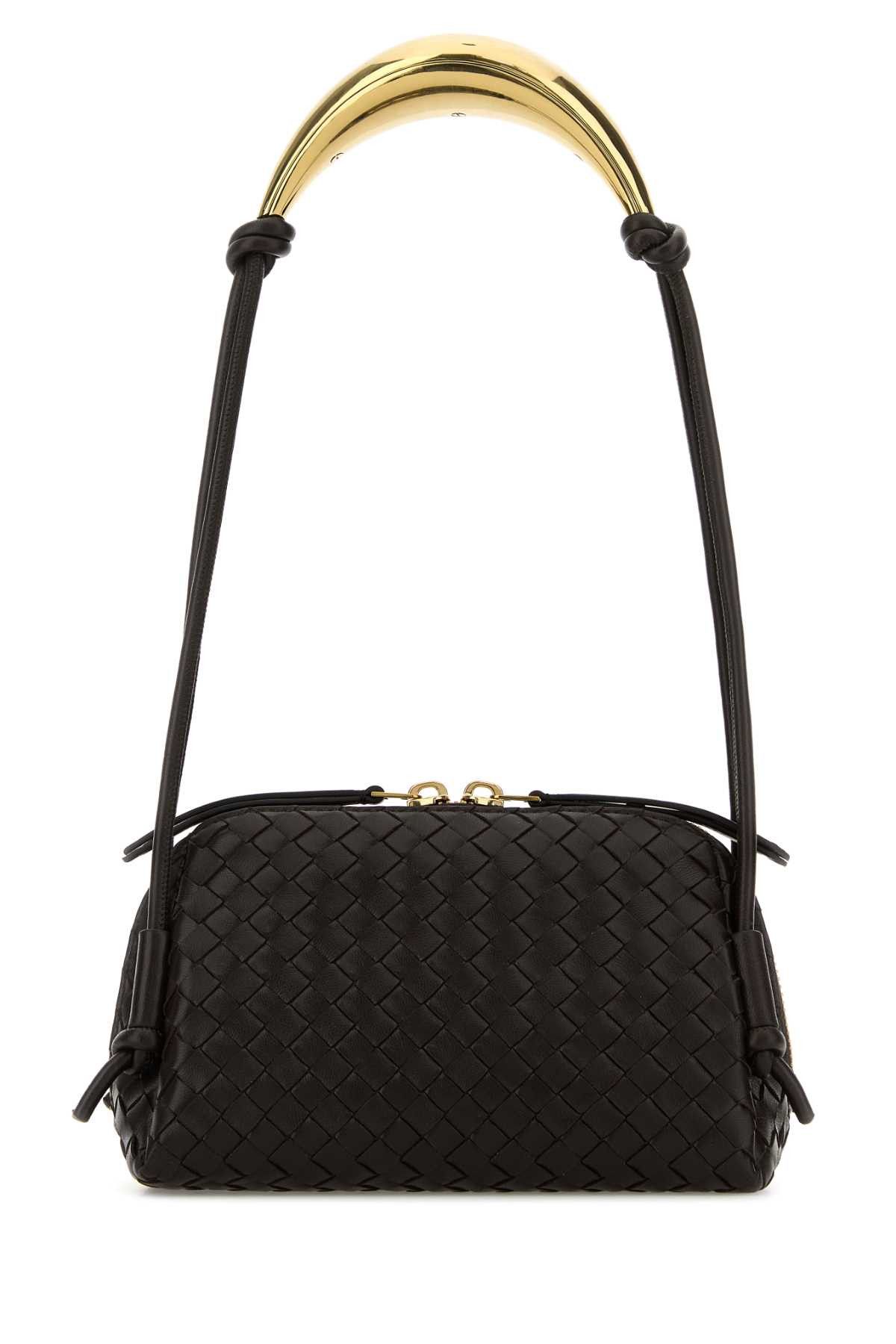 Bottega Veneta Dark Brown Leather Concert Shoulder Bag Size ONE SIZE - 1 Thumbnail