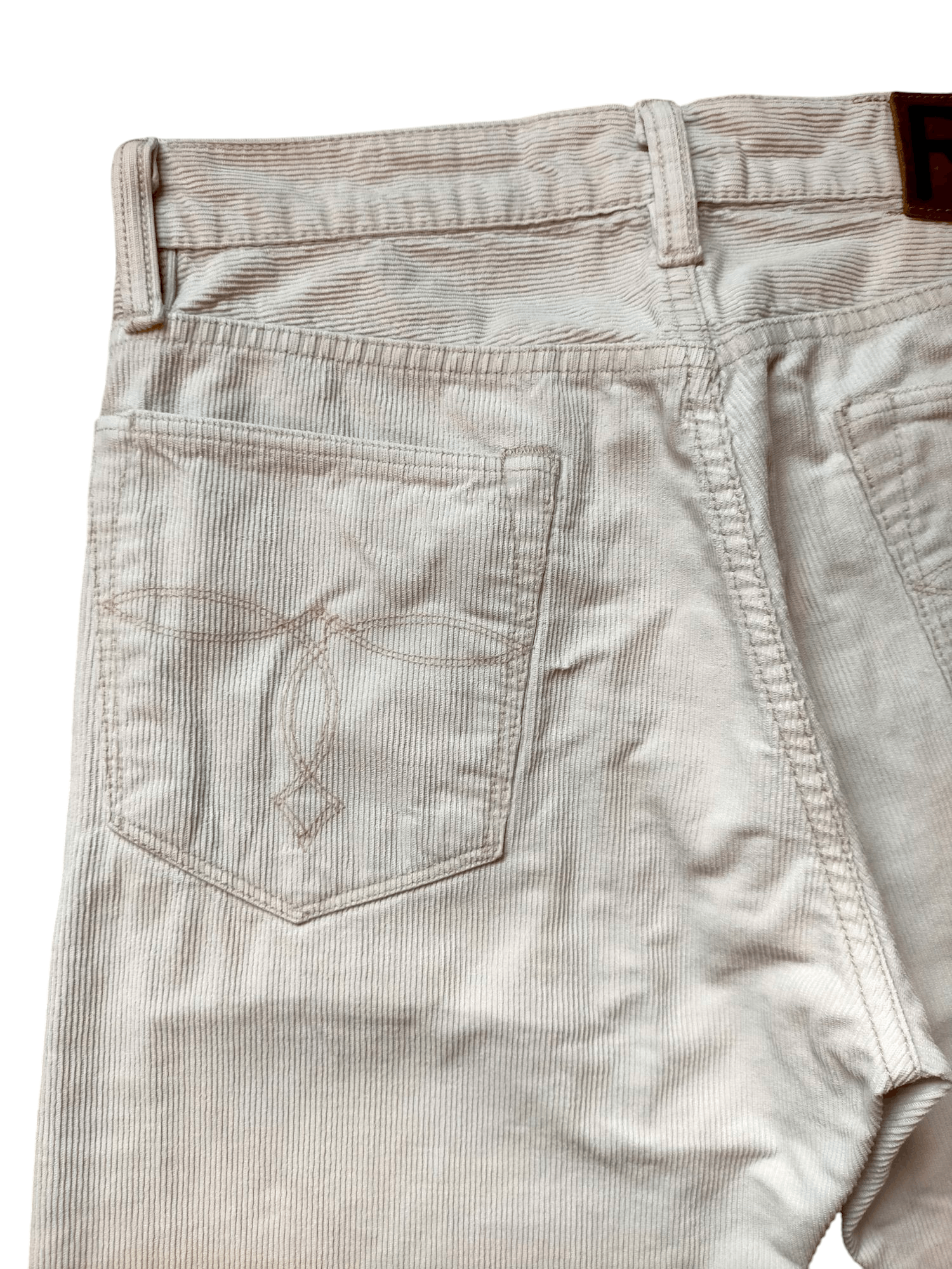 Polo Ralph Lauren RRL Double RL Polo Ralph Lauren White Coudroy Jeans Pants Size US 30 / EU 46 - 11 Thumbnail