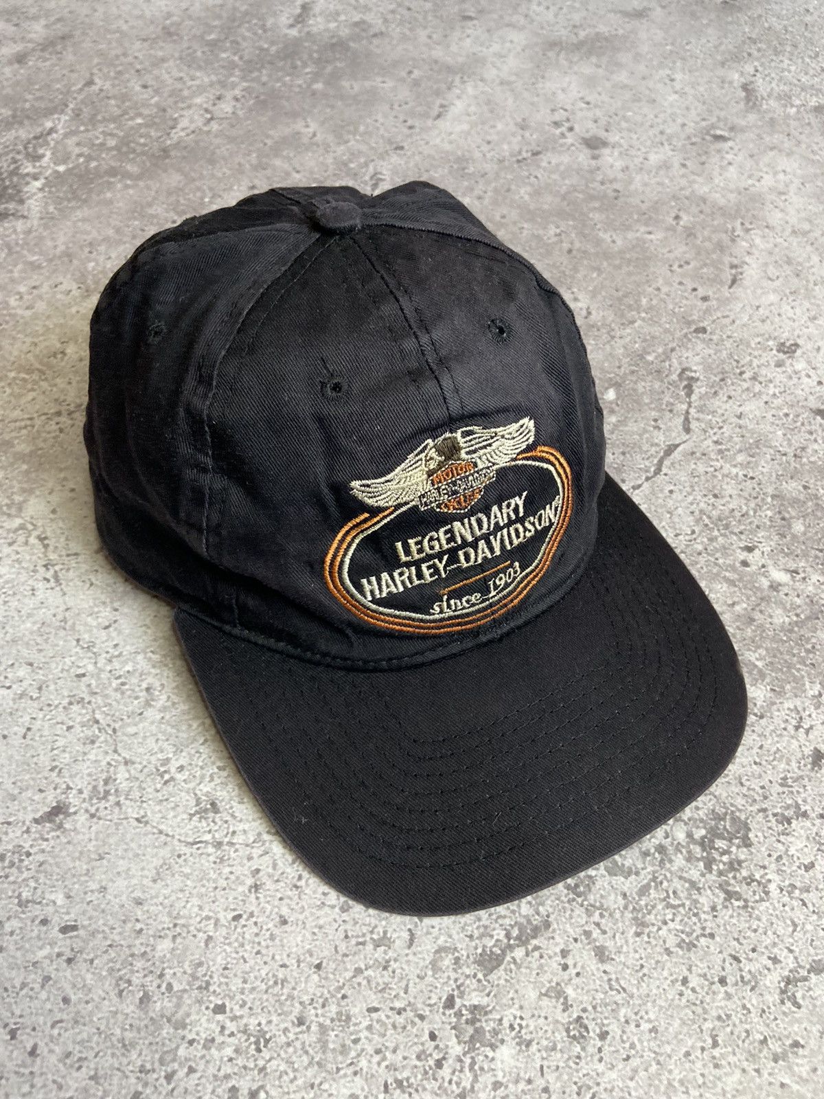 Harley Davidson 90S Vintage Harley Davidson Cap Size ONE SIZE - 1 Thumbnail