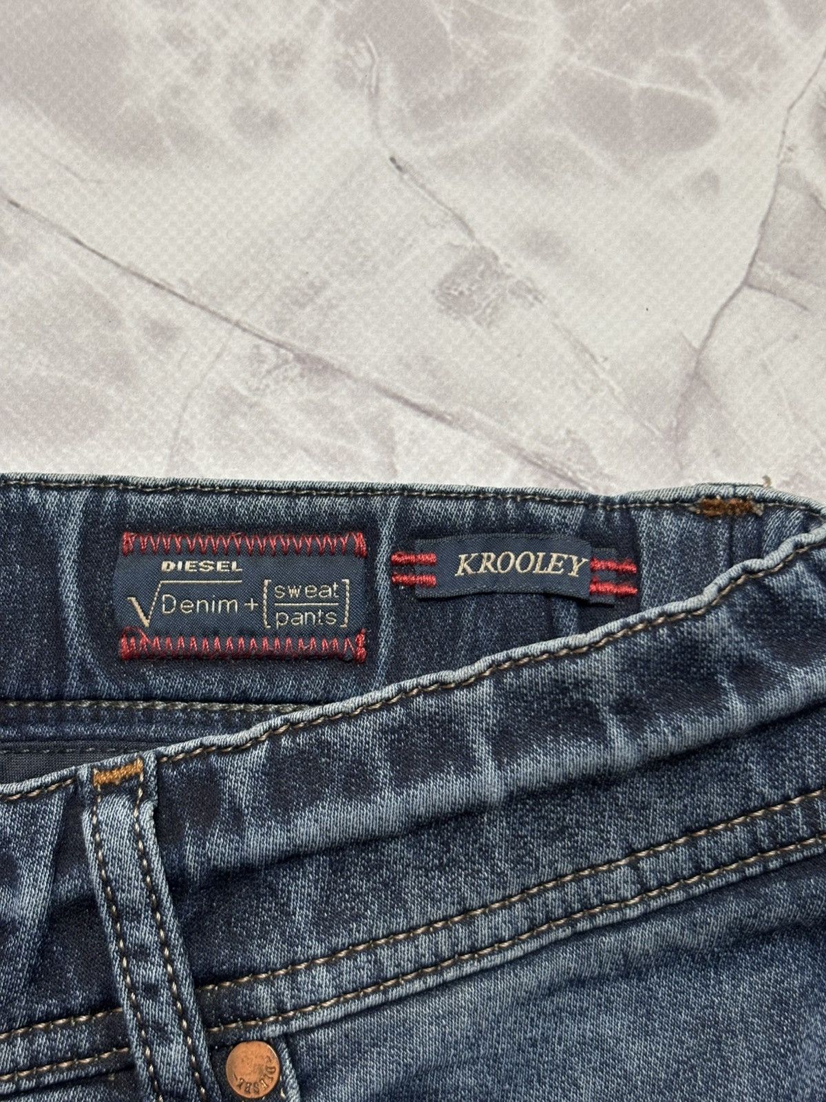 Diesel Diesel Krooley-Ne Jogg Jeans Denim Sweatpants Blue Mens 30 Size US 30 / EU 46 - 9 Thumbnail