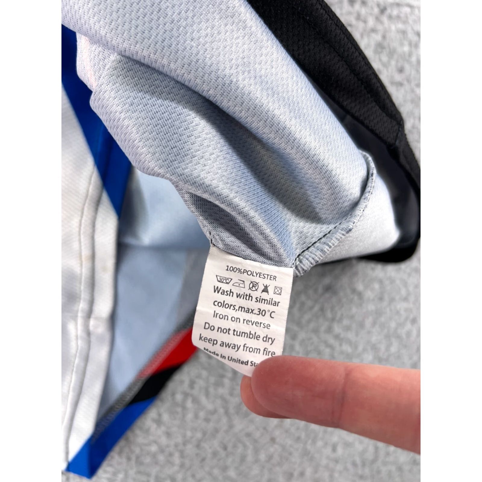 Vintage VINTAGE Worcs Racing Mens Jersey Shirt L Red Black Blue USA 90s Tees Logo Embroidered Size US L / EU 52-54 / 3 - 4 Thumbnail