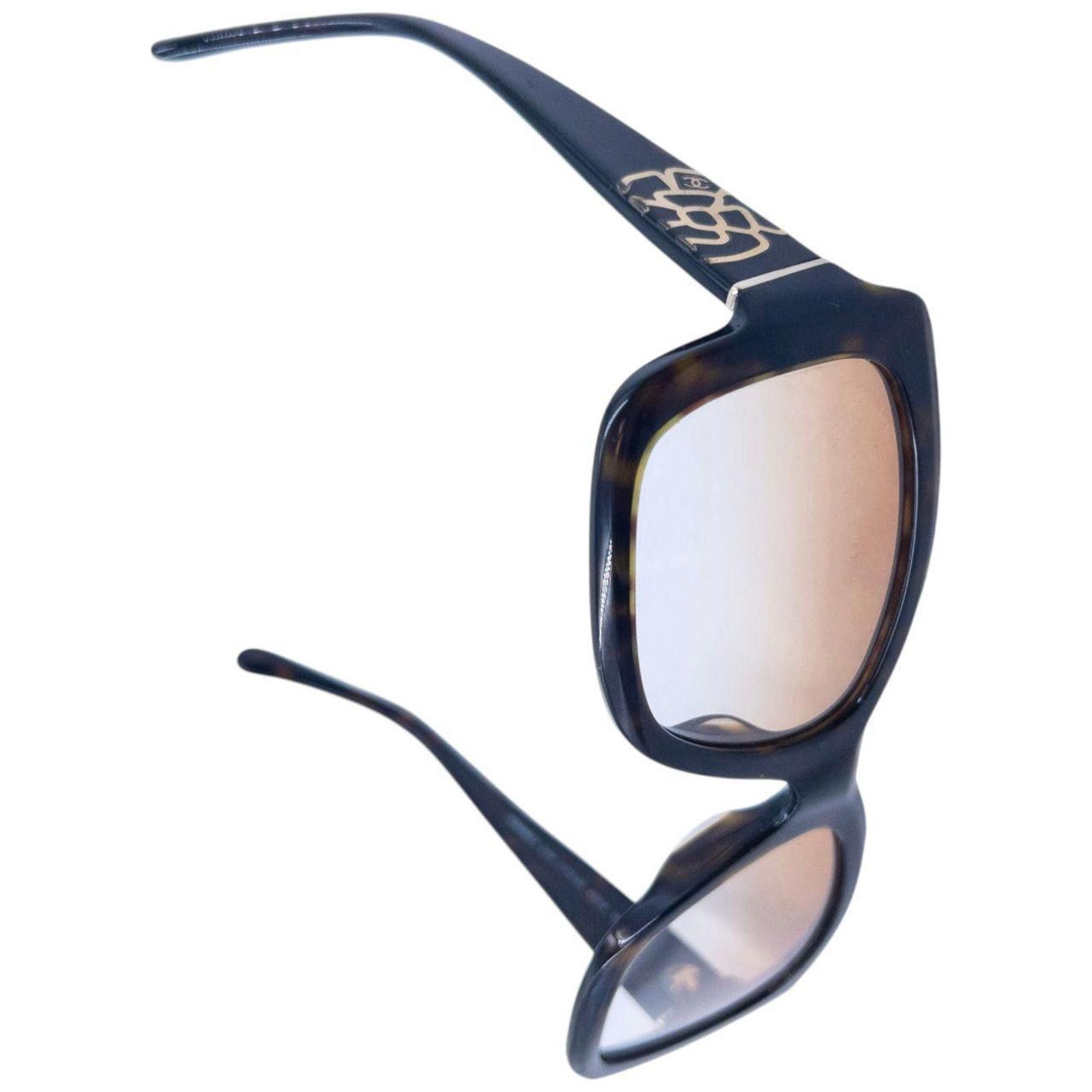 Chanel Vintage Chanel Tortoise Shell Sunglasses Size ONE SIZE - 7 Thumbnail
