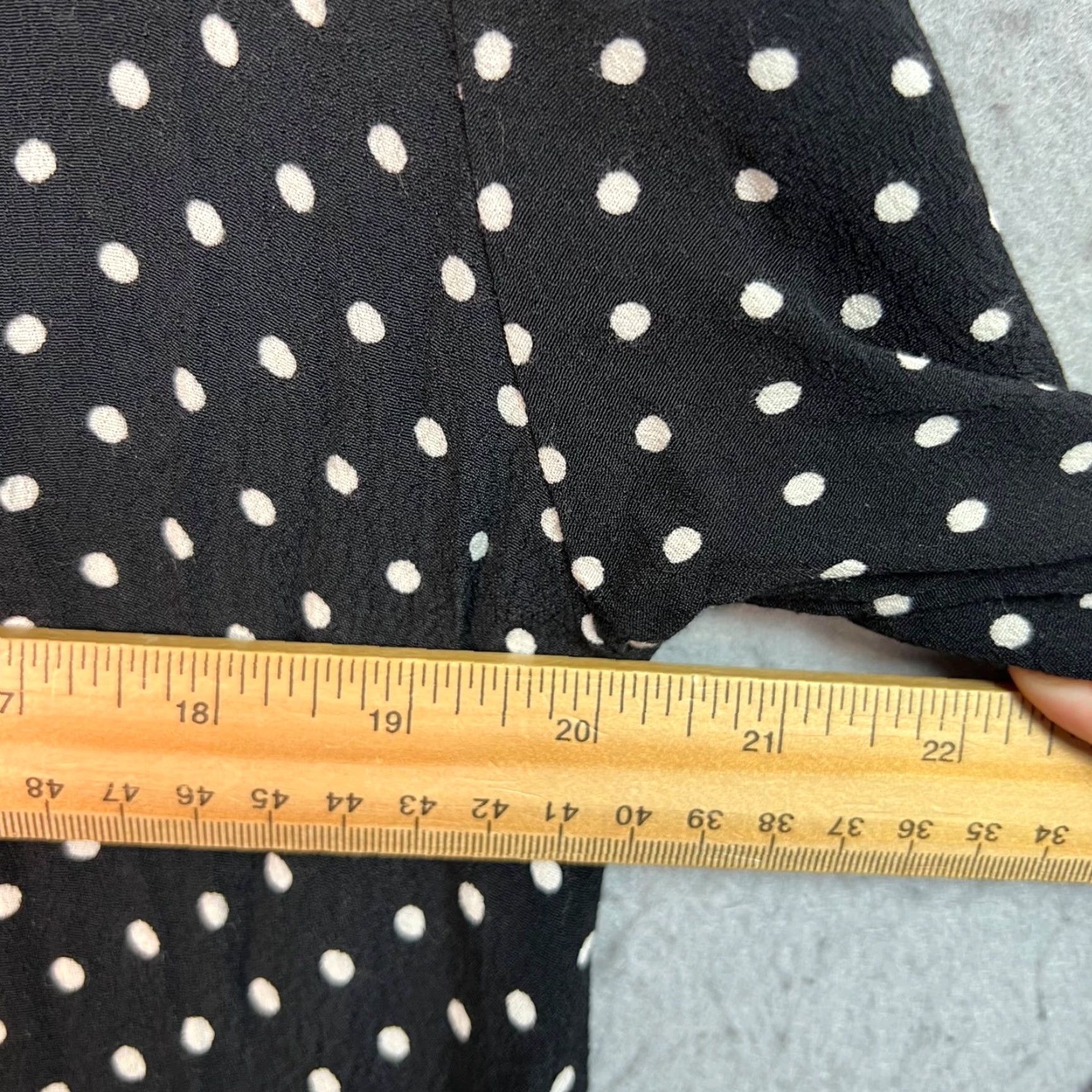Vintage Silence + Noise Cardigan Open Front Polka Dot Black & White Womens Medium Pullover Sweater Knit Open Front Casual Autumn Winter Spring Womens Size M Size M / US 6-8 / IT 42-44 - 5 Thumbnail