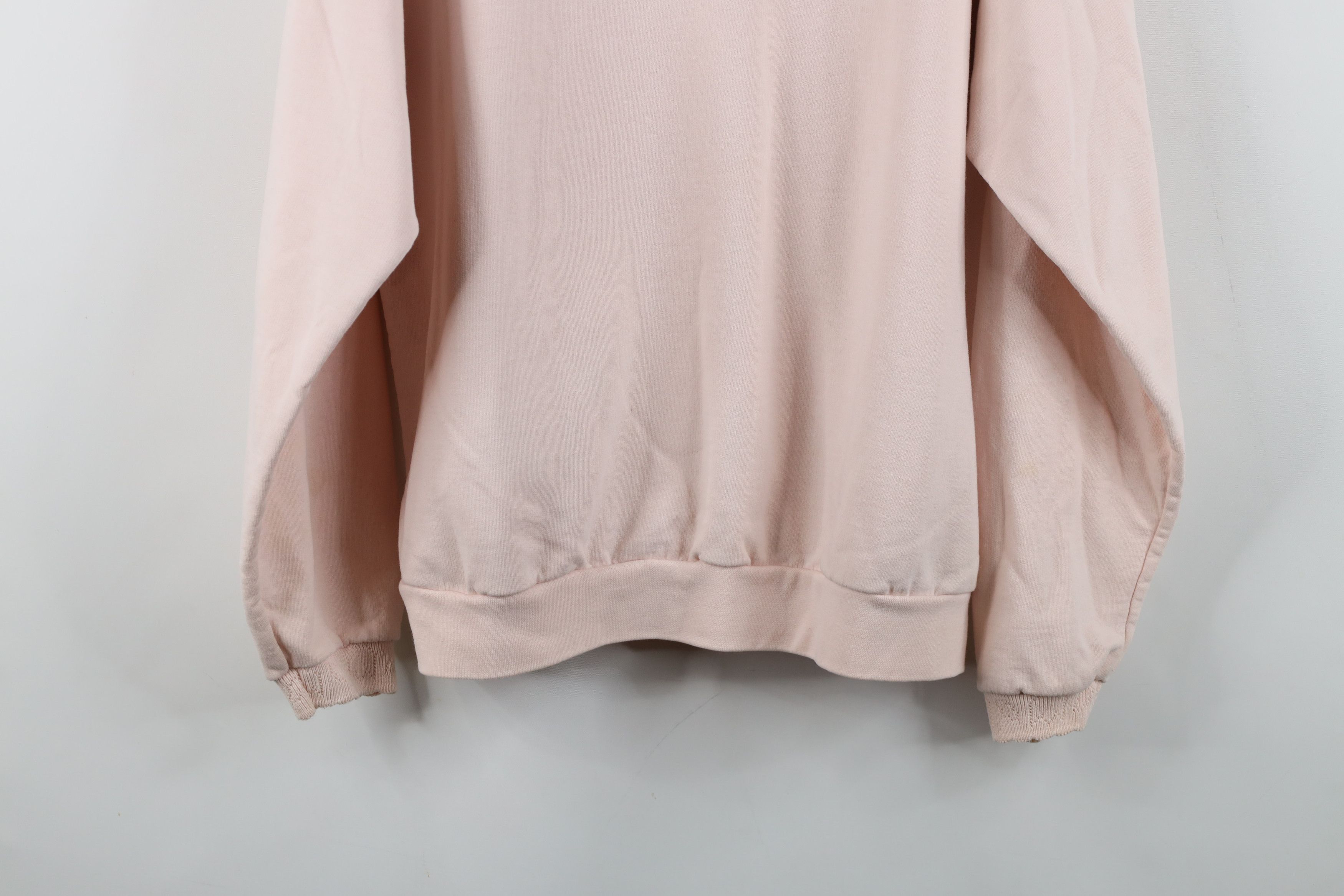 Vintage Vintage 90s Streetwear Butterfly Flower Sweatshirt Pink Size XL / US 12-14 / IT 48-50 - 14 Thumbnail