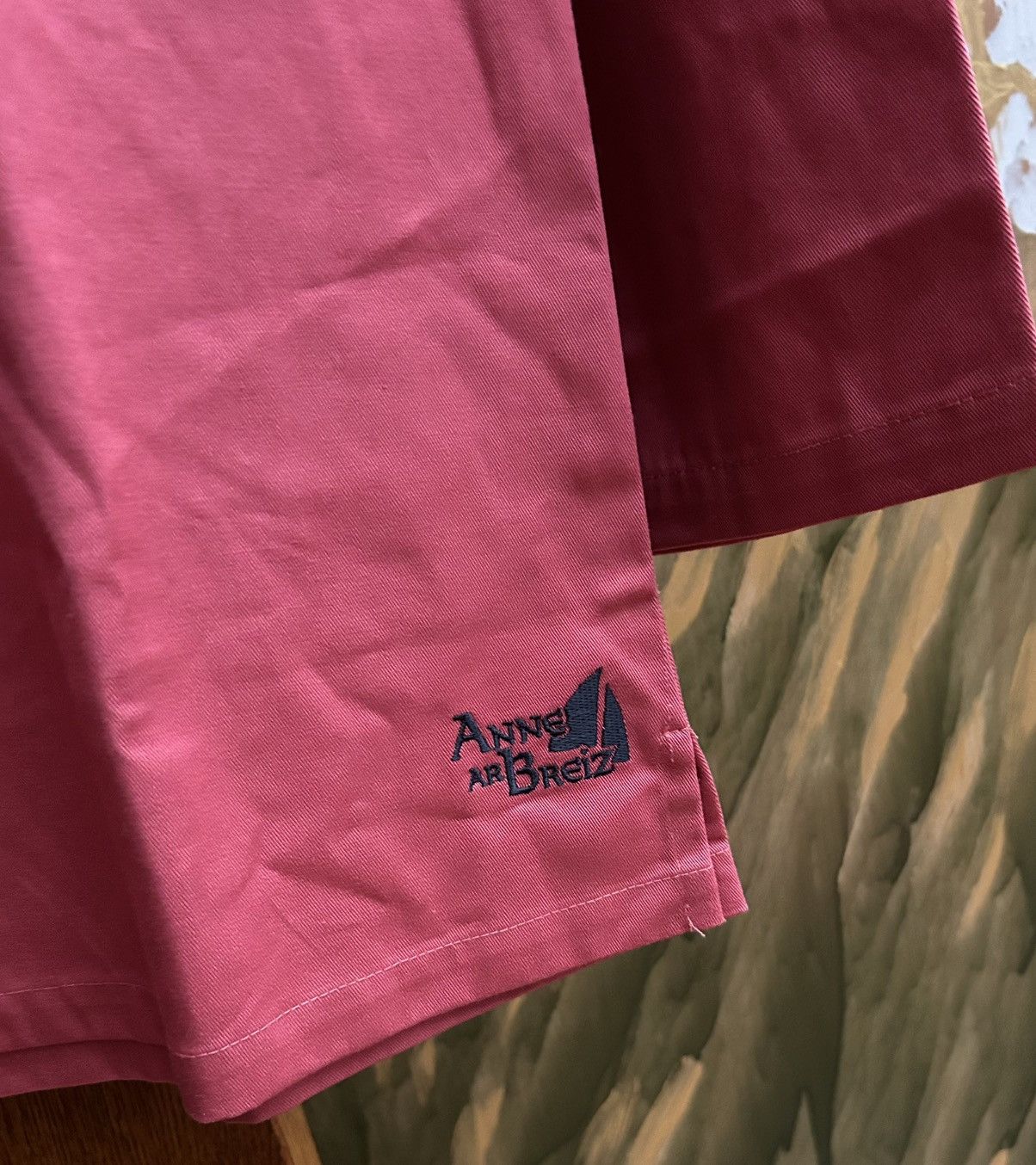 Vintage Anne At Breiz Vareuse Coral Red Drill Fisherman Smock Jacket Size US M / EU 48-50 / 2 - 7 Thumbnail